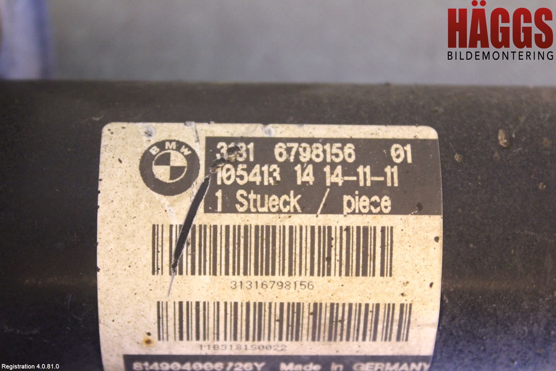 BMW 5 GT F07 09-17 Fjäderben Fram Höger