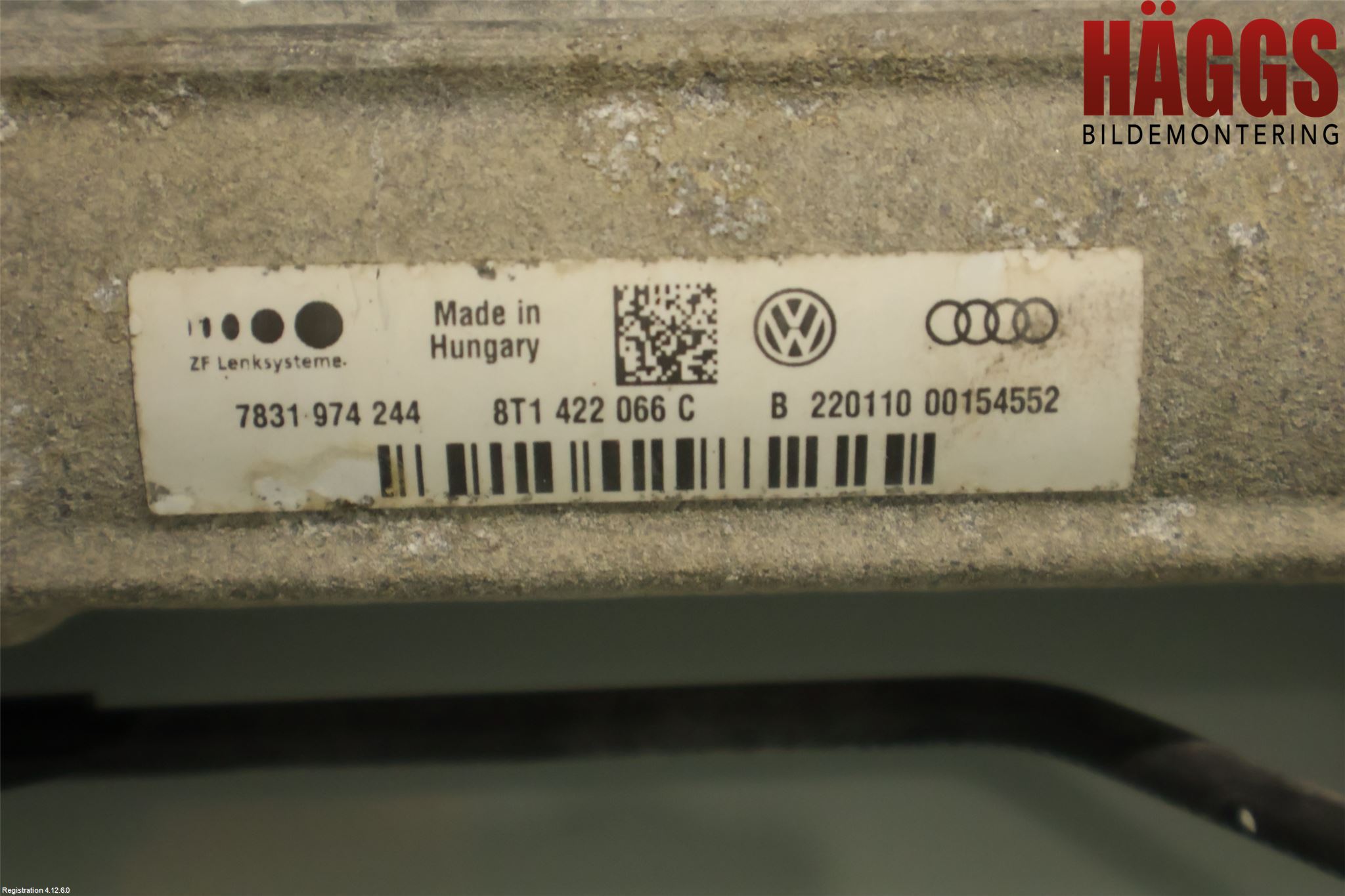 Audi A4 ALLROAD 09-16 Styrväxel Servo -Snäcka