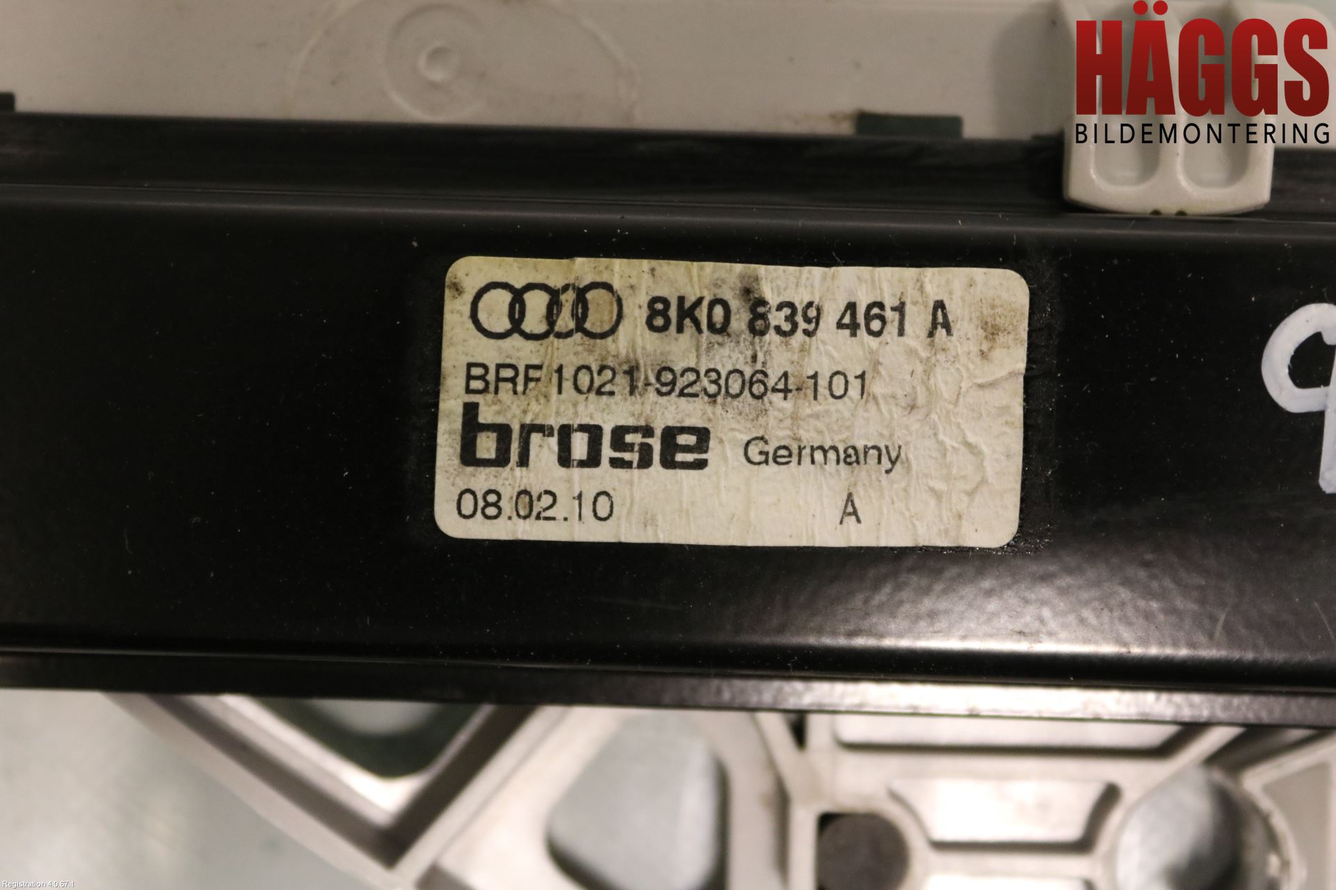 Audi A4/S4 08-11 Fönsterhissmekanism