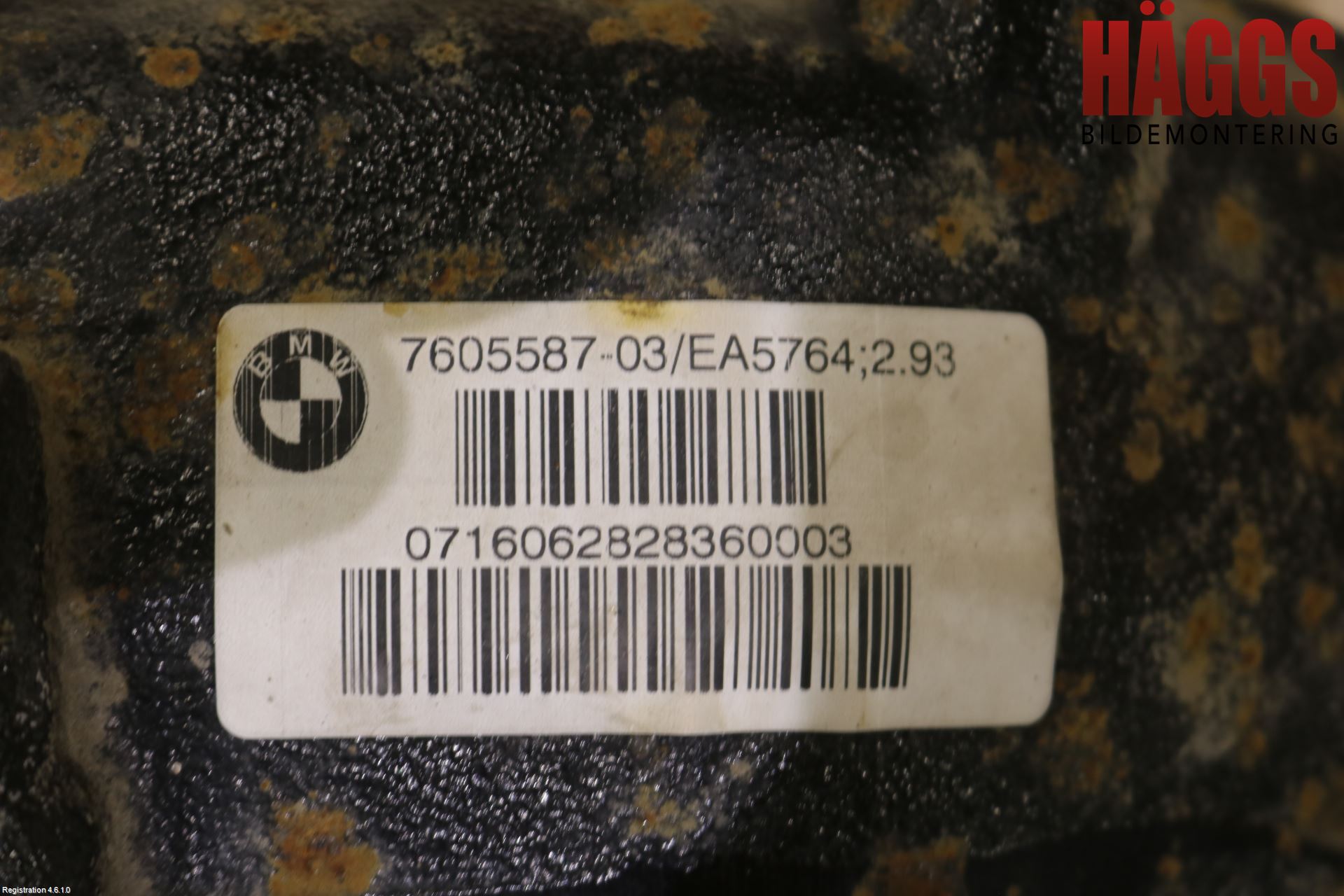 BMW 3 GT F34 13-19 Bakväxel-Diff