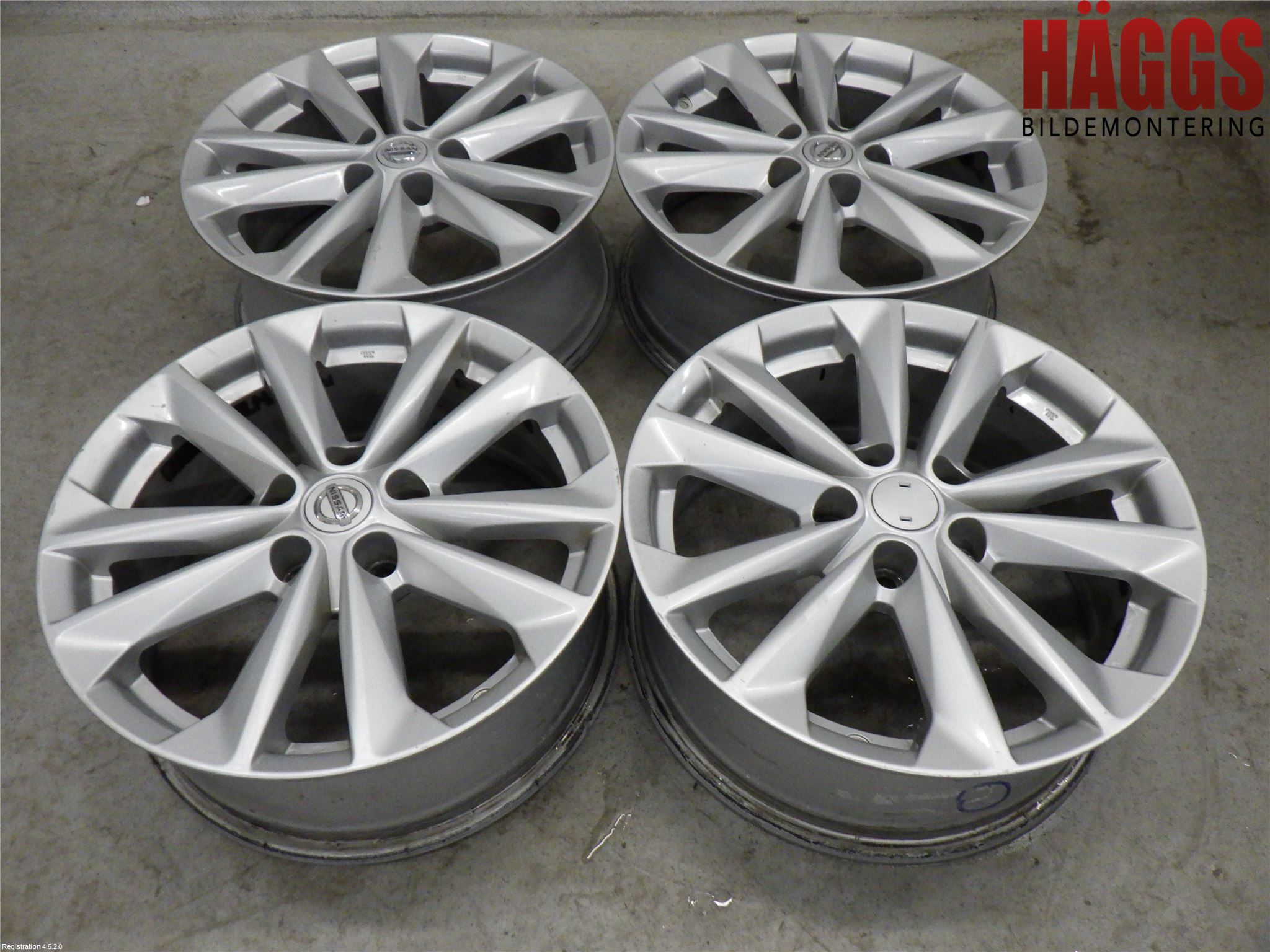 Nissan QASHQAI 14-17 Fälgsats Aluminium
