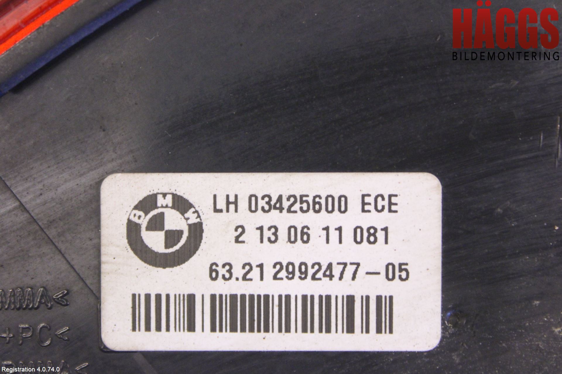 BMW X1 E84 10-15 Bakljus Vänster