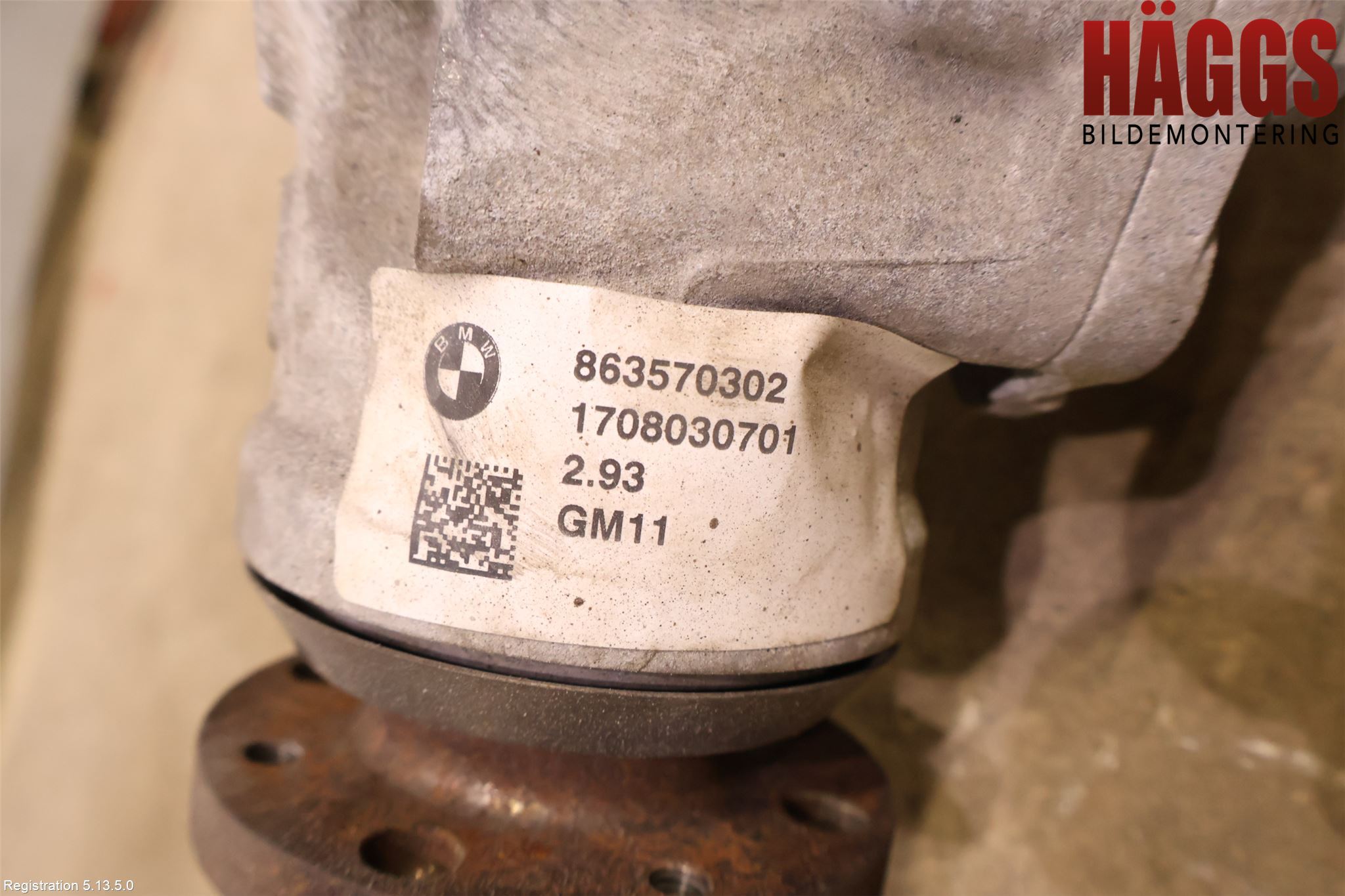 BMW 5 G30/G31/F90 17-23 Framvagn Diffrential