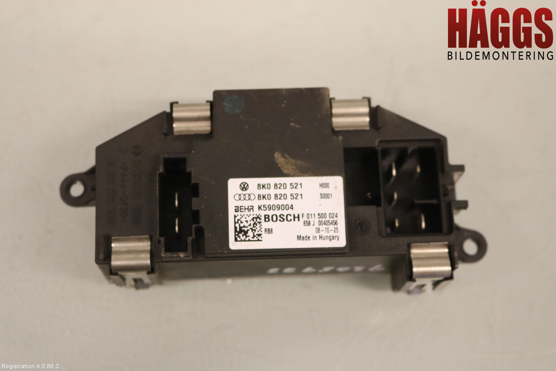 Audi A4/S4 08-11 Värmefläktsmotstånd