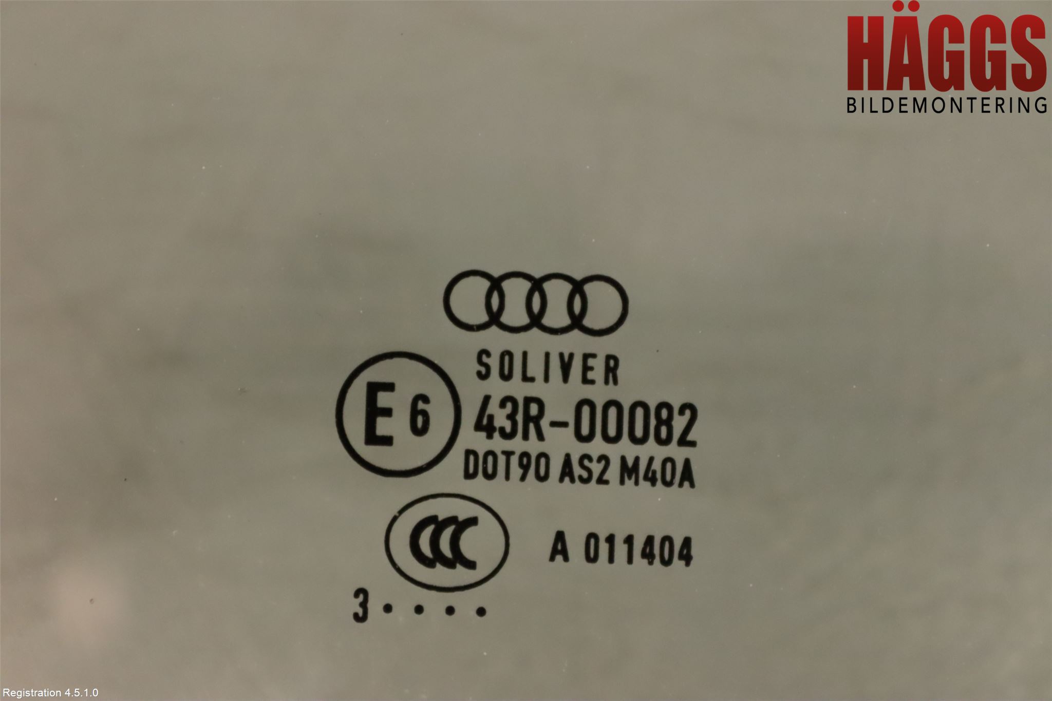 Audi A1/S1 11-18 Dörruta Fram Höger