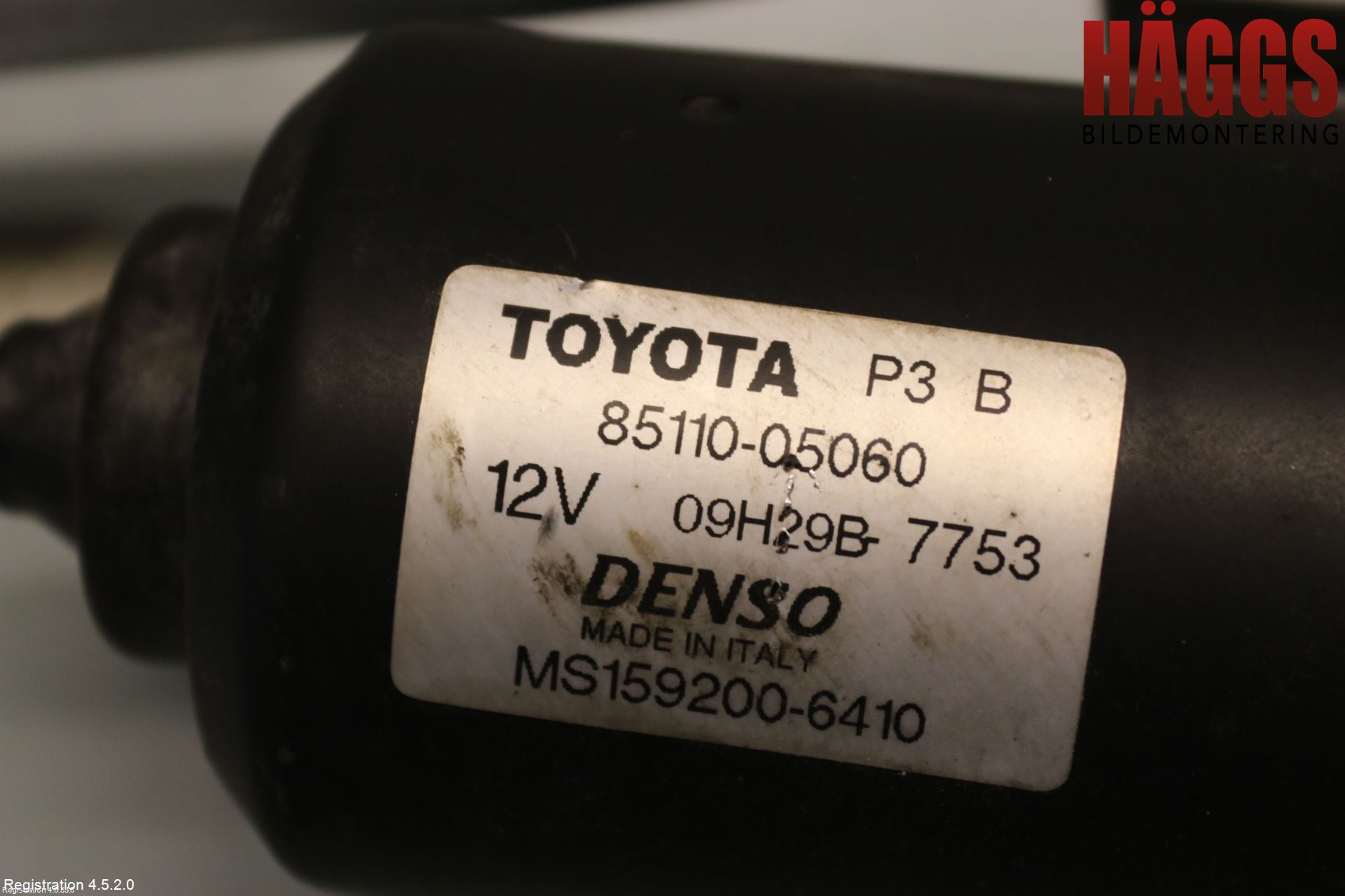 Toyota AVENSIS 07-08 Torkarmotor Vindruta