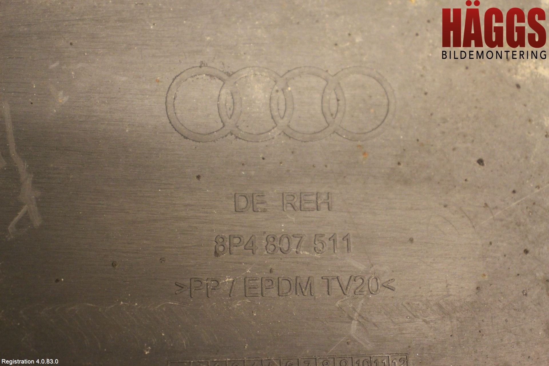 Audi A3/S3 05-13 Stötfångarbeklädnad Bak