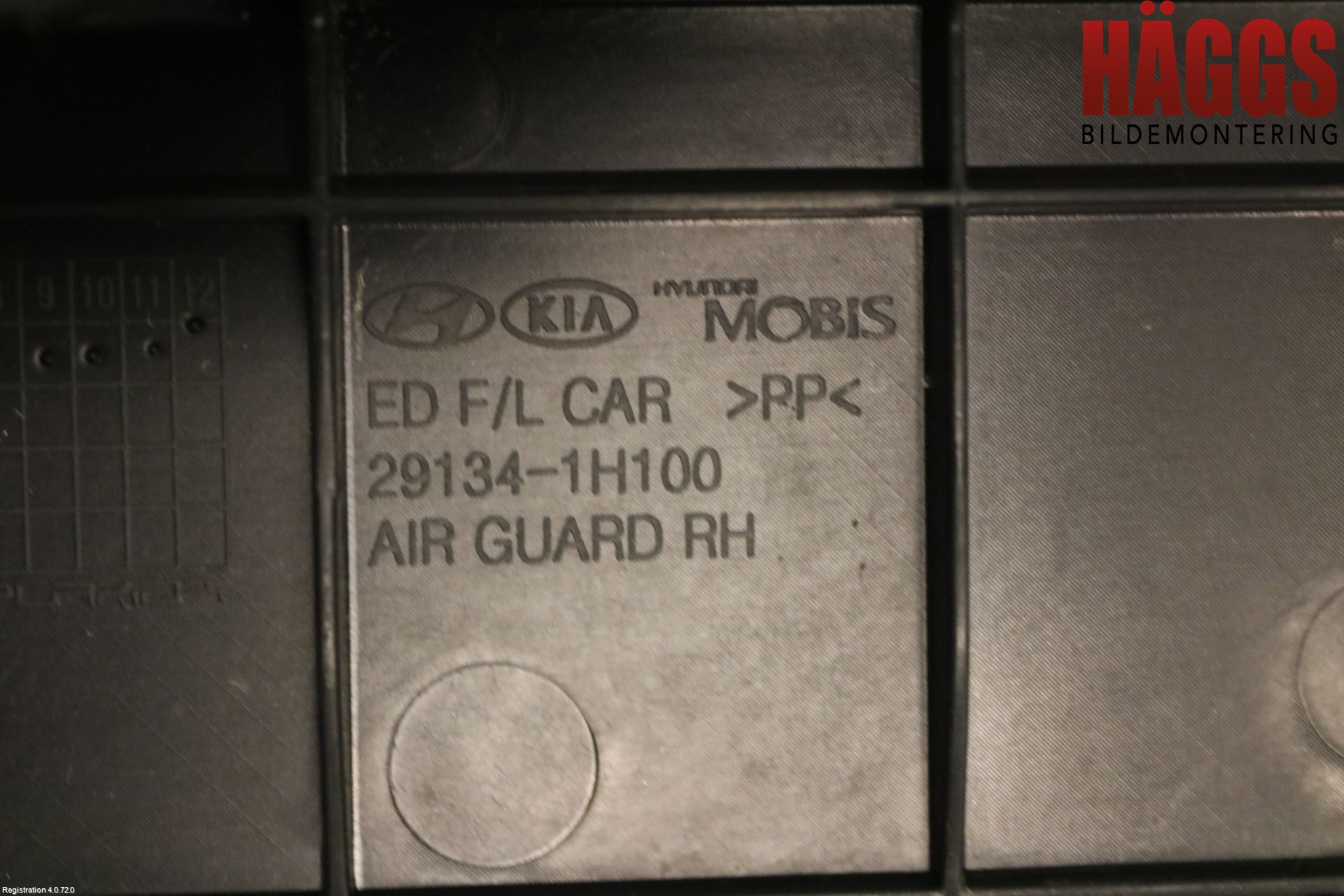 Kia CEED 06-12 Deflektor Plåt-Plast Kylning