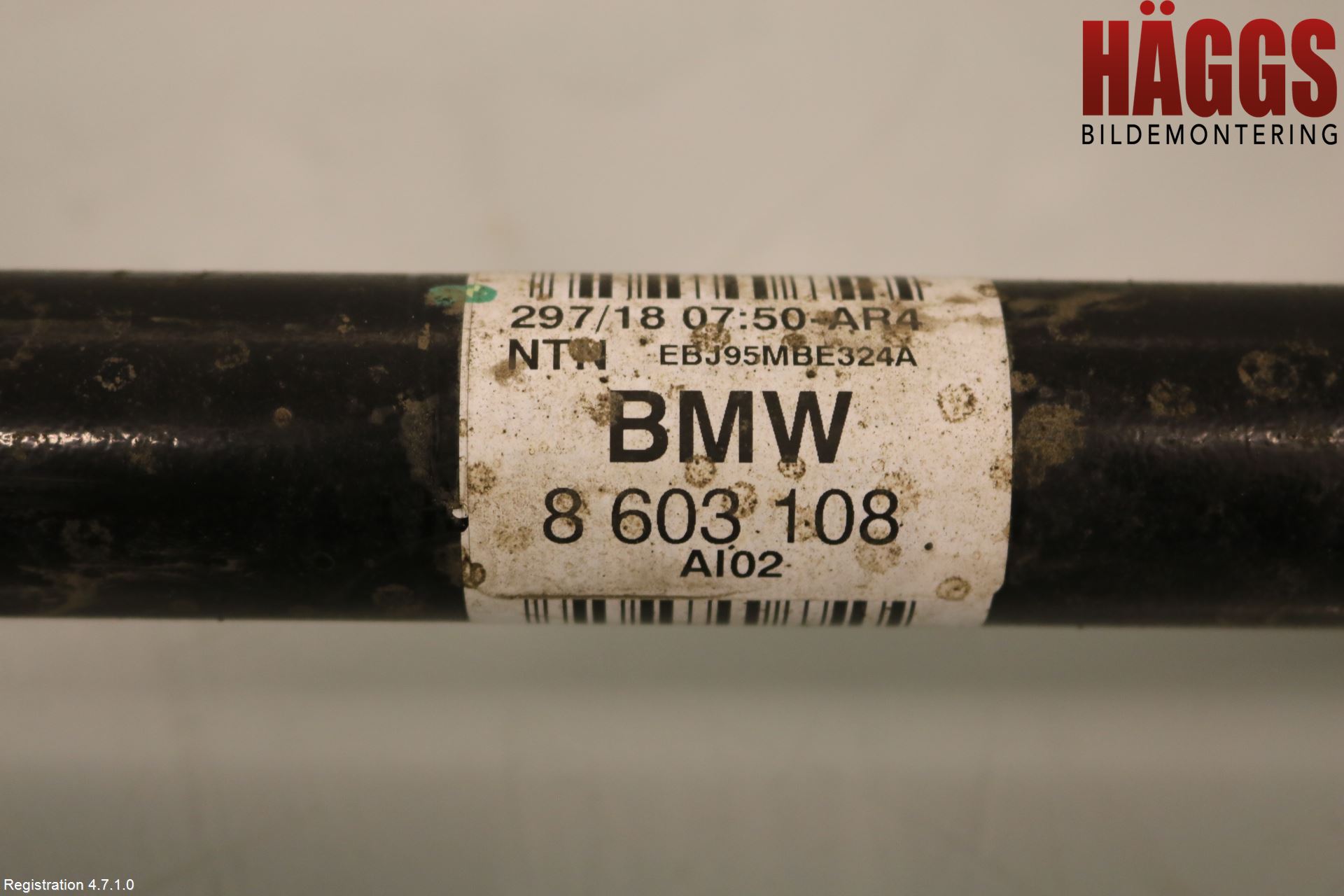 BMW 3 F30/F31/F80 12-19 Drivaxel Bak Höger