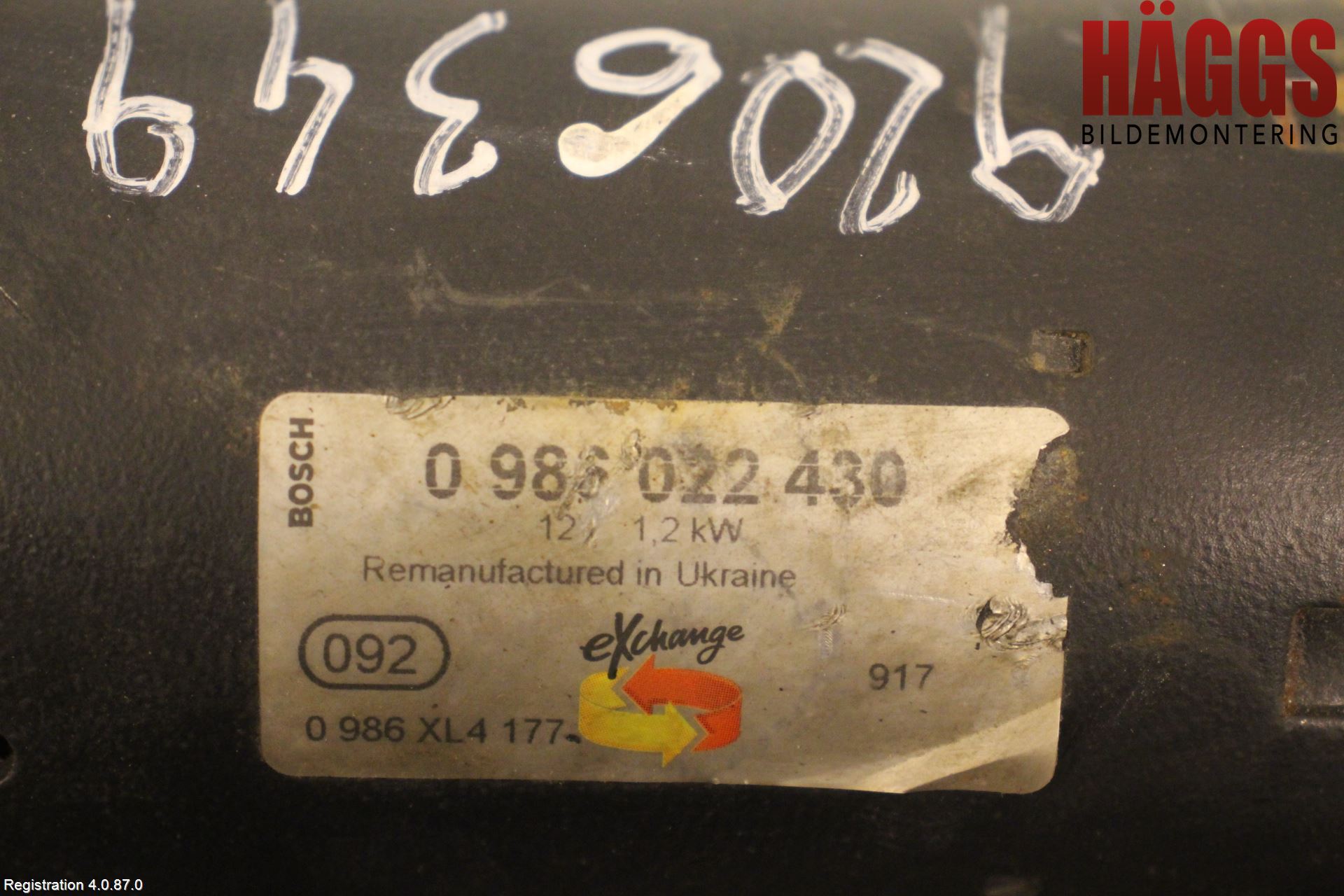 Audi A6/S6     05-11 Startmotor