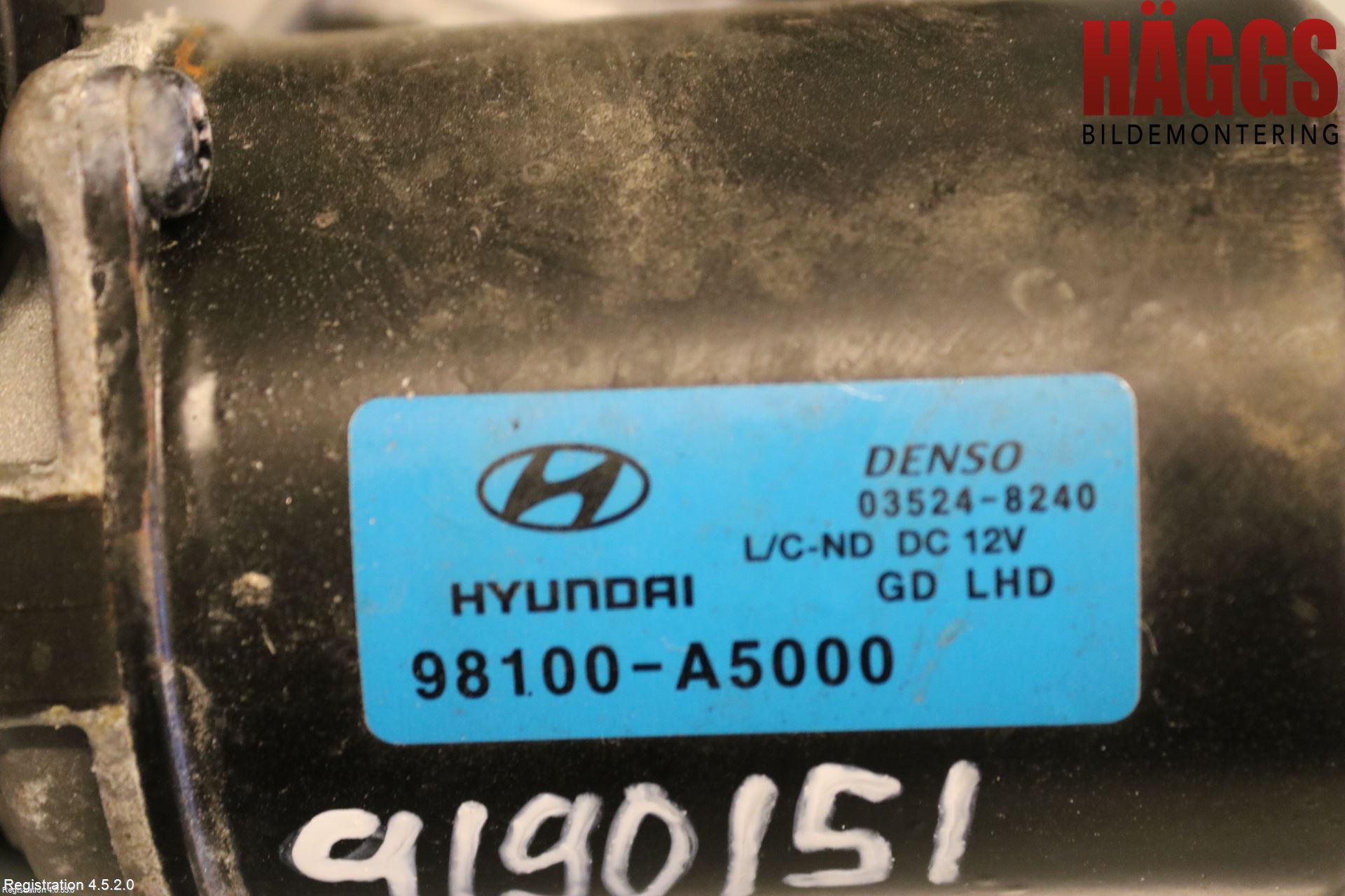 Hyundai i30 GD 13-17 Torkarmotor Vindruta