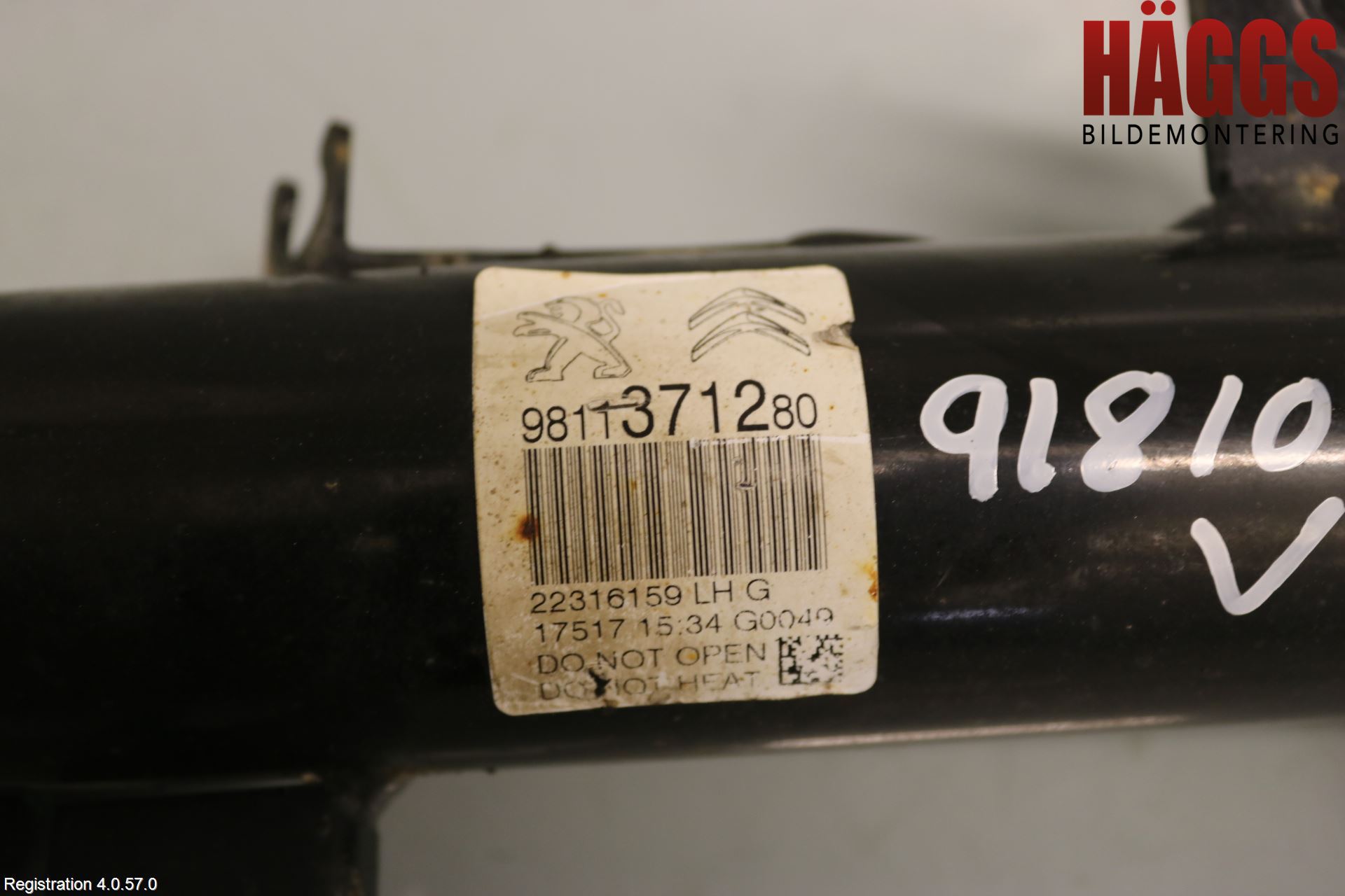 Citroen COTROEN C3 17-24 Fjäderben Fram Vänster