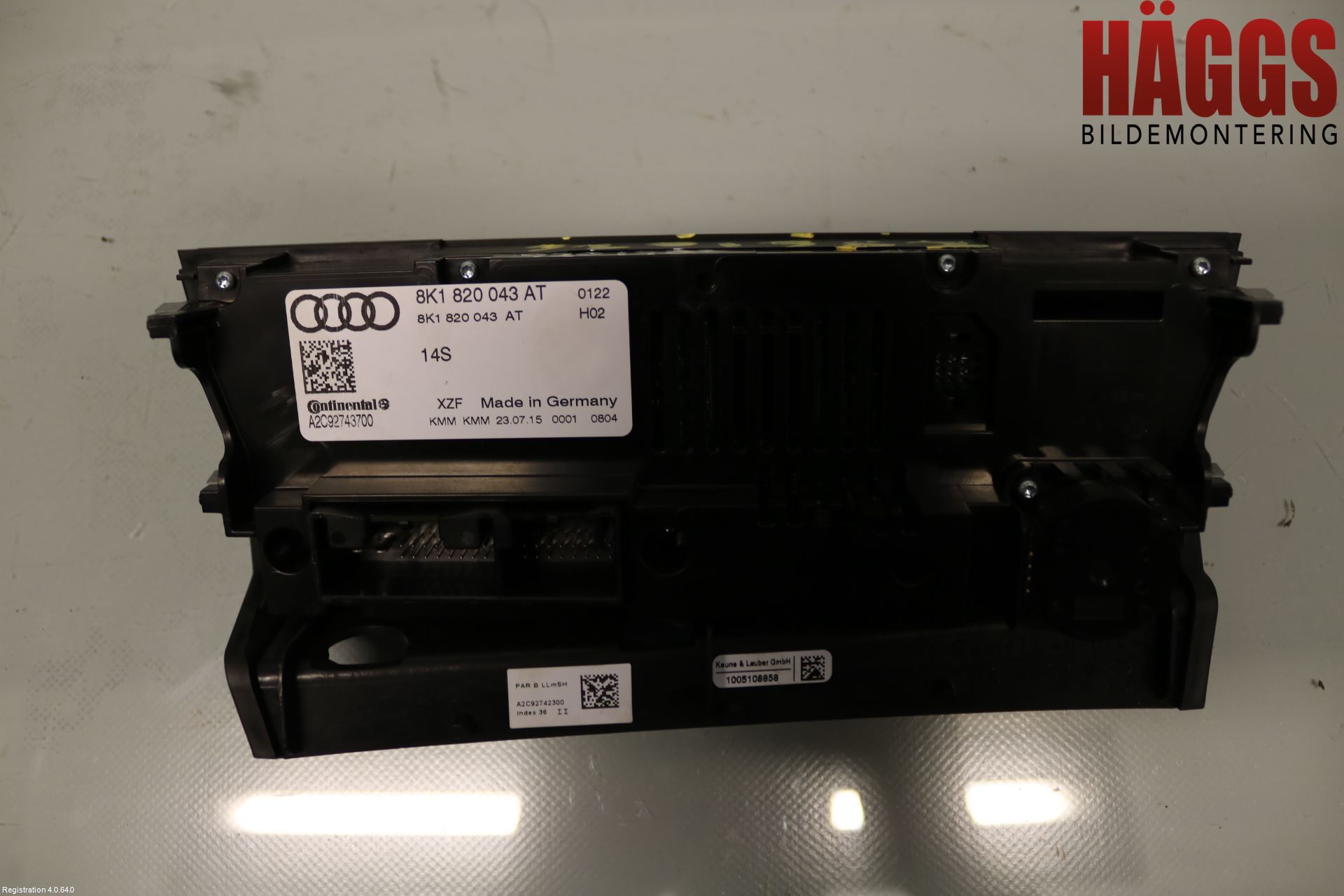 Audi A5 07-16 Ac Styrenhet Ac Manöveren