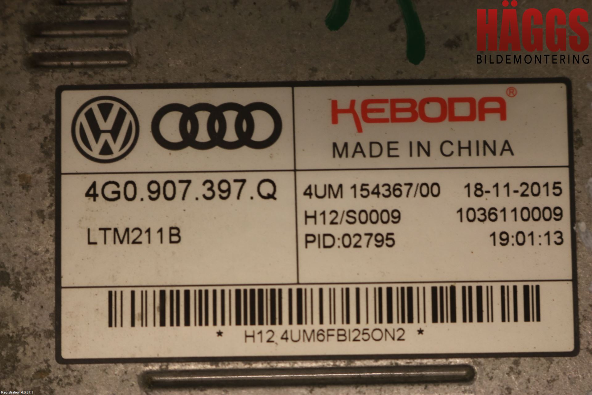 Audi A3/S3 8V 13-20 Styrenhet Strålkastare