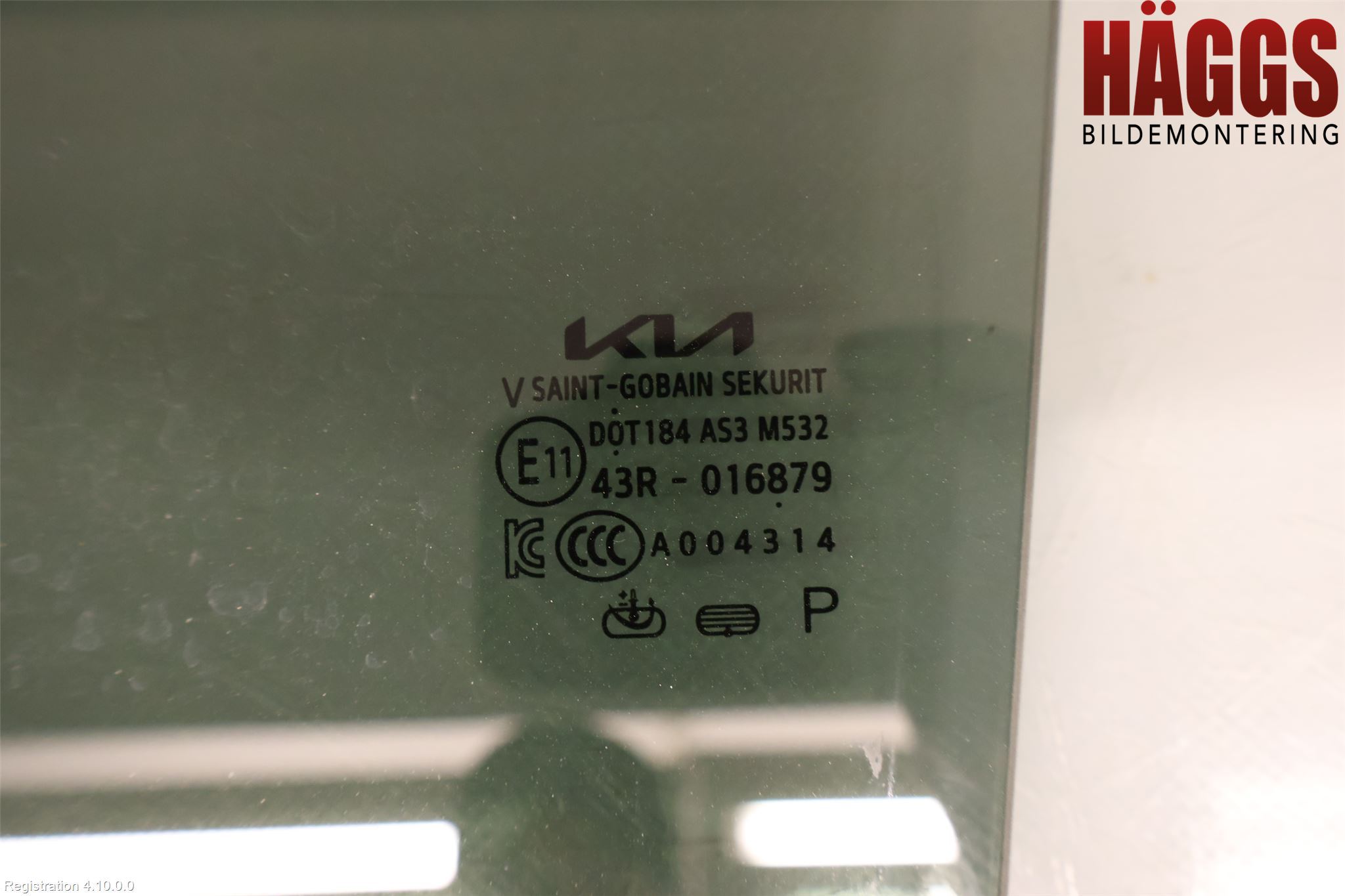 Kia NIRO (DE) 17-22 Dörruta Bak Vänster