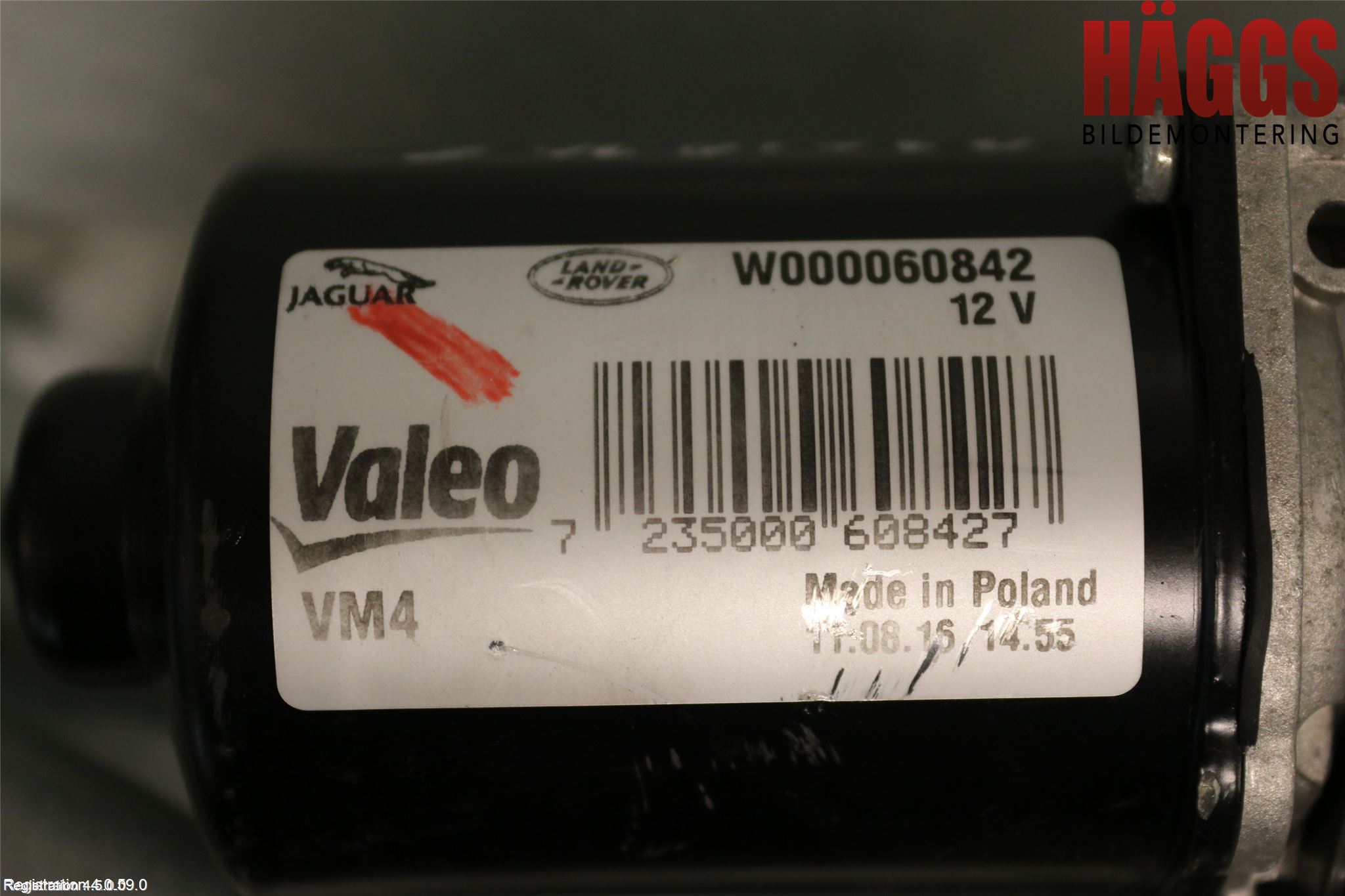 Jaguar XE (X760) 15-24 Torkarmotor Vindruta