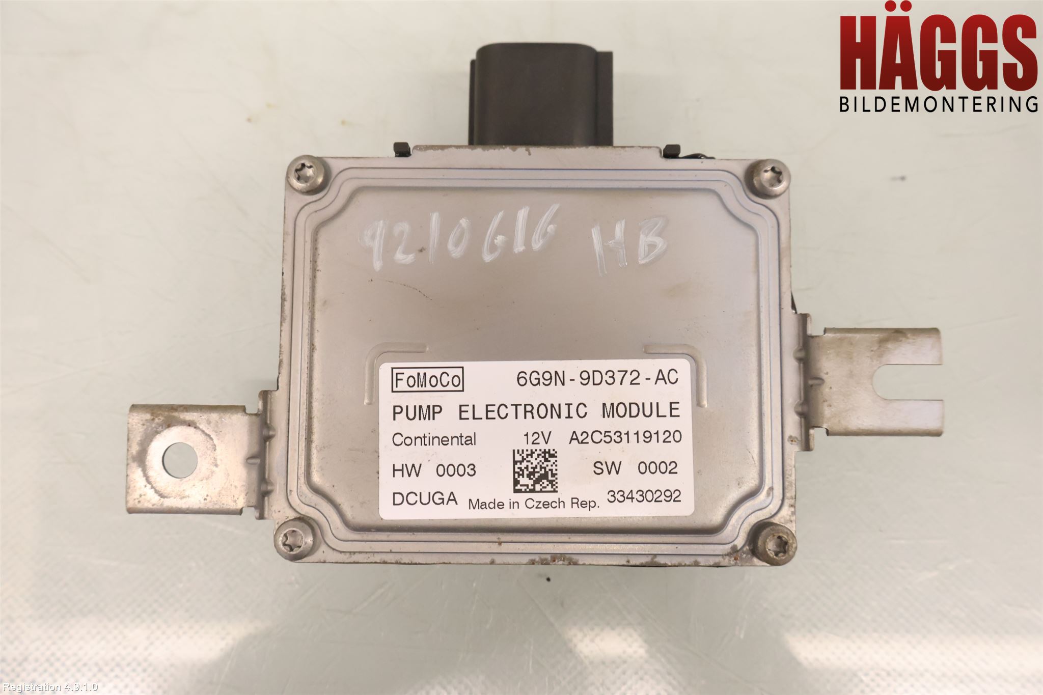 Volvo V60 14-18 Styrenhet Bränslepump