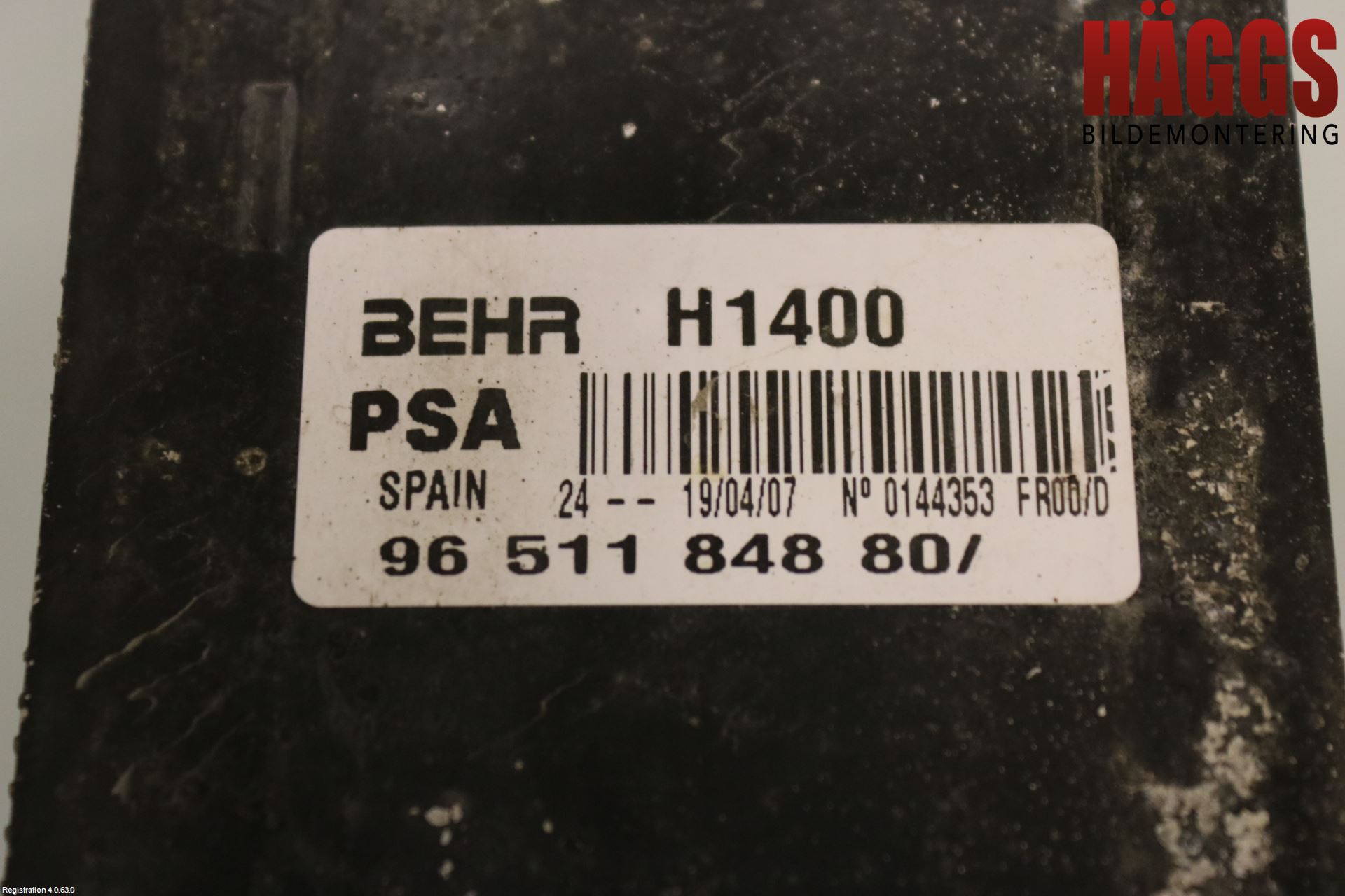 Citroen C3 05-10 Laddluft-Intercooler Kyl