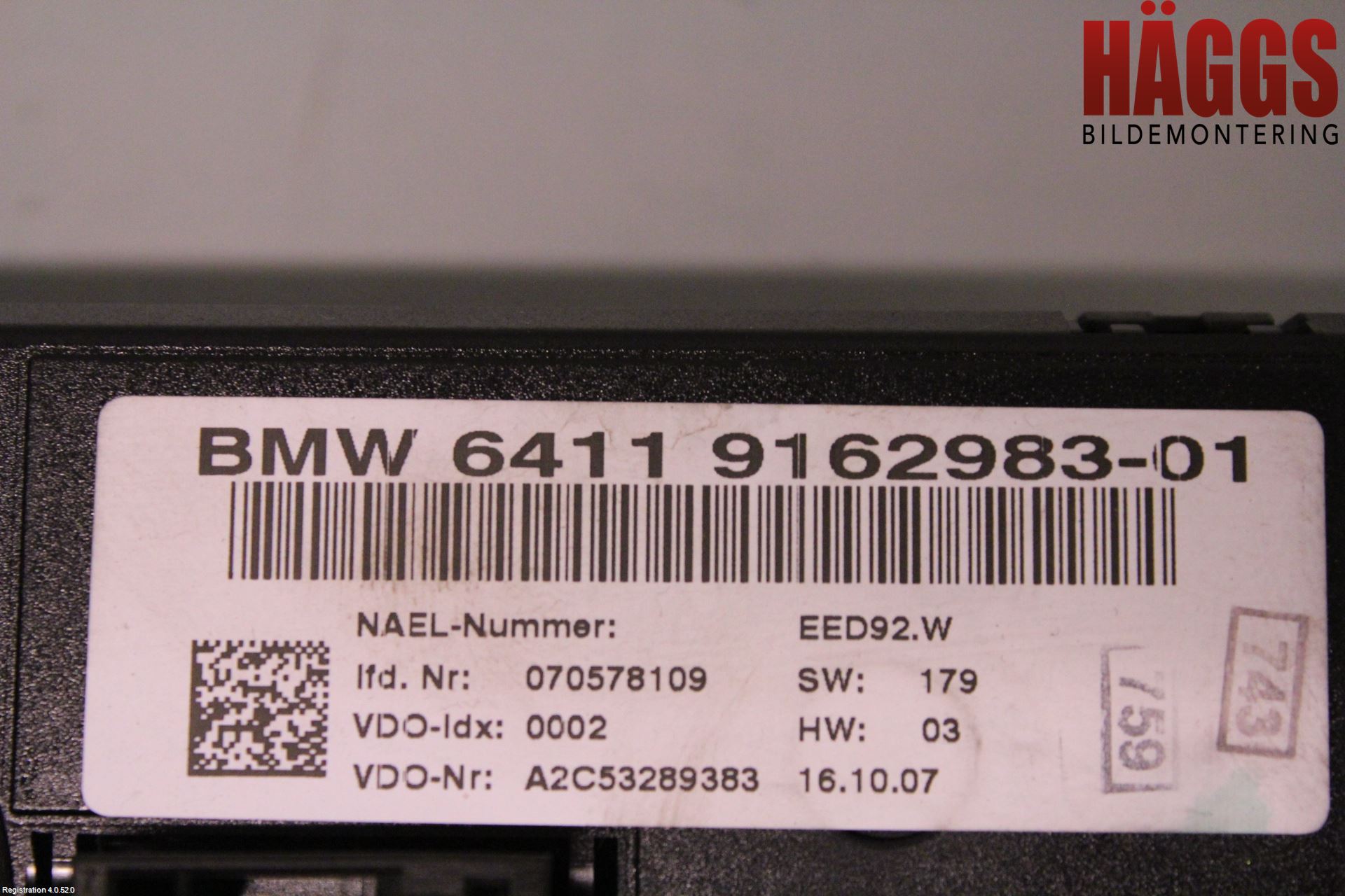 BMW 3 E90/91 SED/TOU 05-12 Ac Styrenhet Ac Manöveren