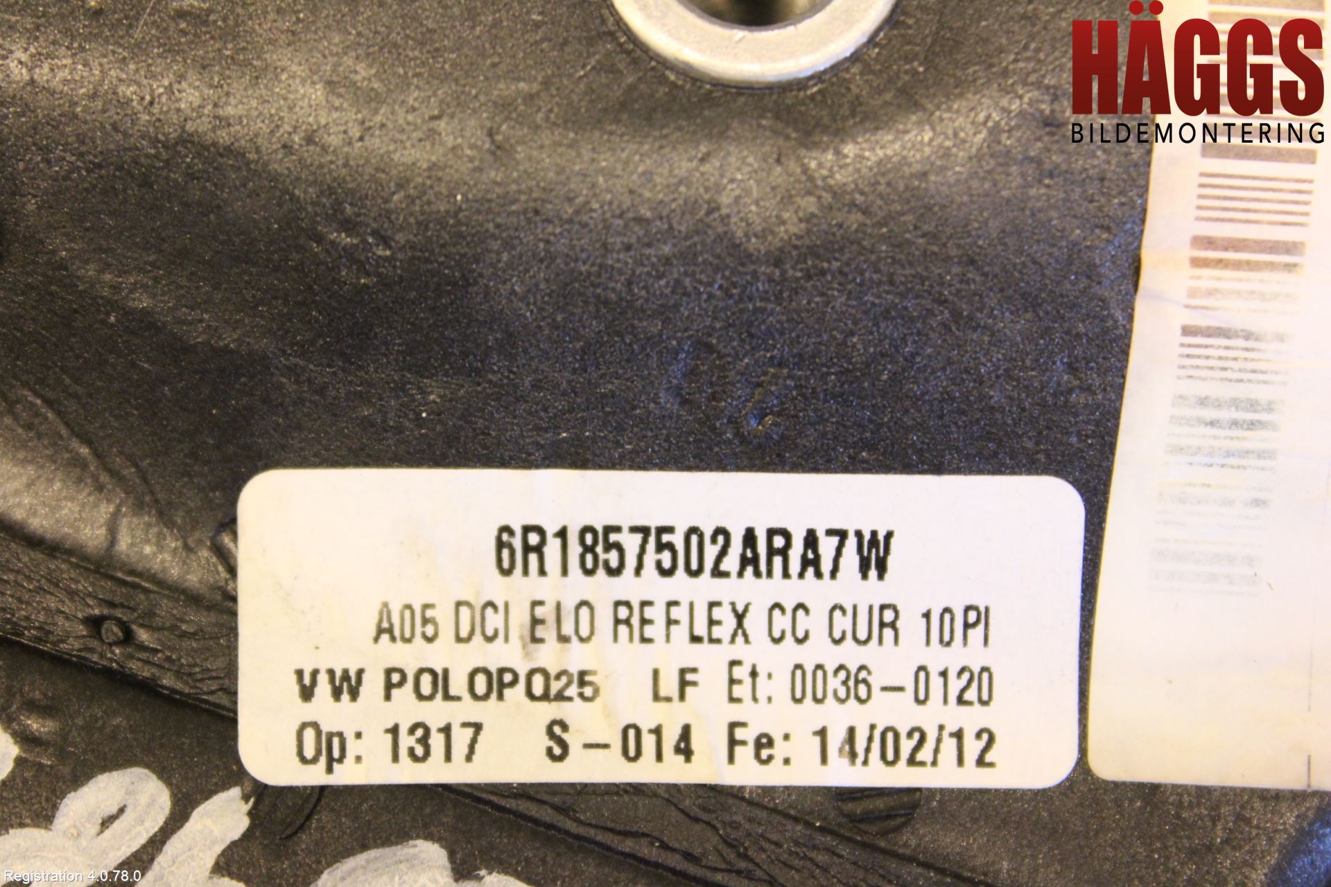 Volkswagen VW POLO 10-17 Spegel Yttre El Hö