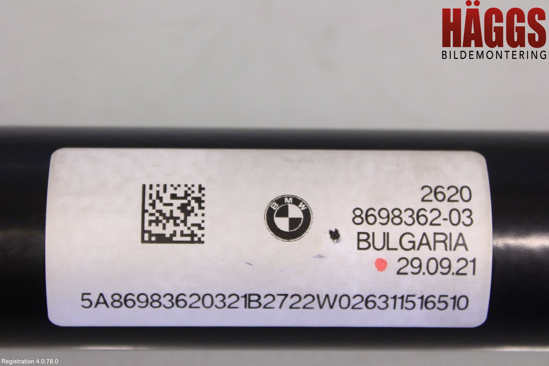 BMW 3 G20/G21/G80/G81 19- Mellanaxel Främre 4Wd