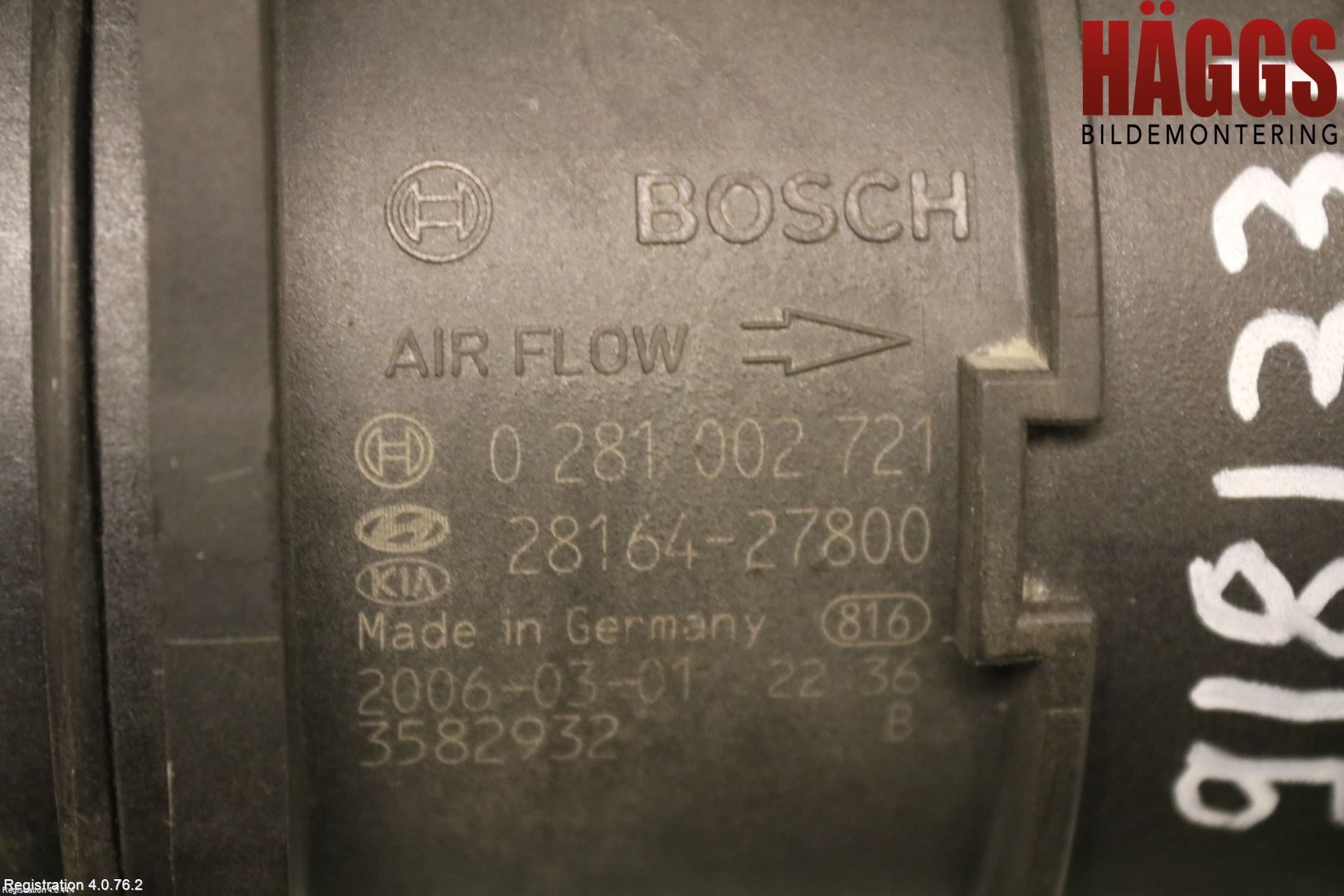 Hyundai SANTA FE  06-12 Injluftmassamätare