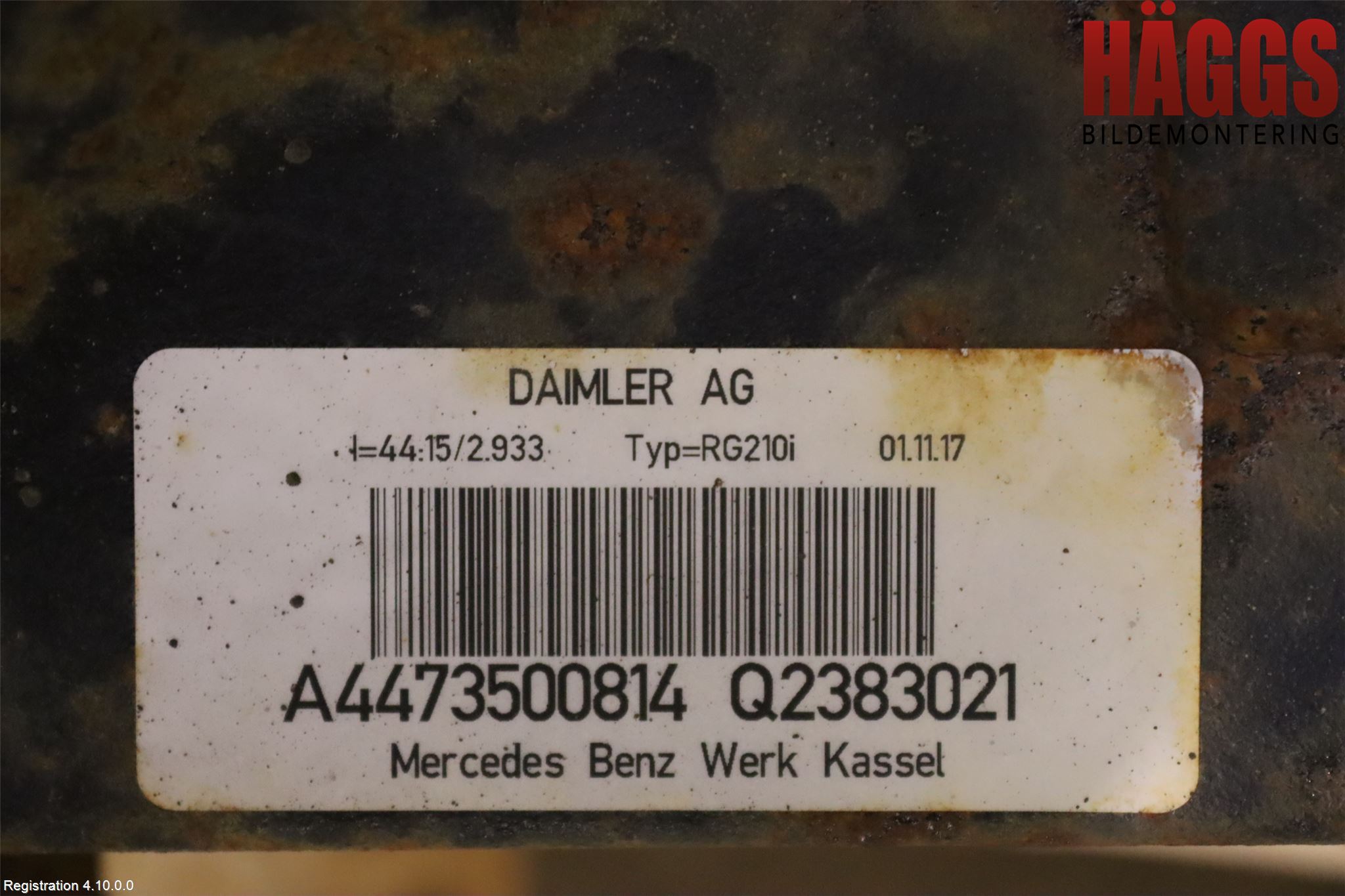 Mercedes-Benz MB VITO/V-KLASS (W640,W447,W448) 14- Bakväxel-Diff