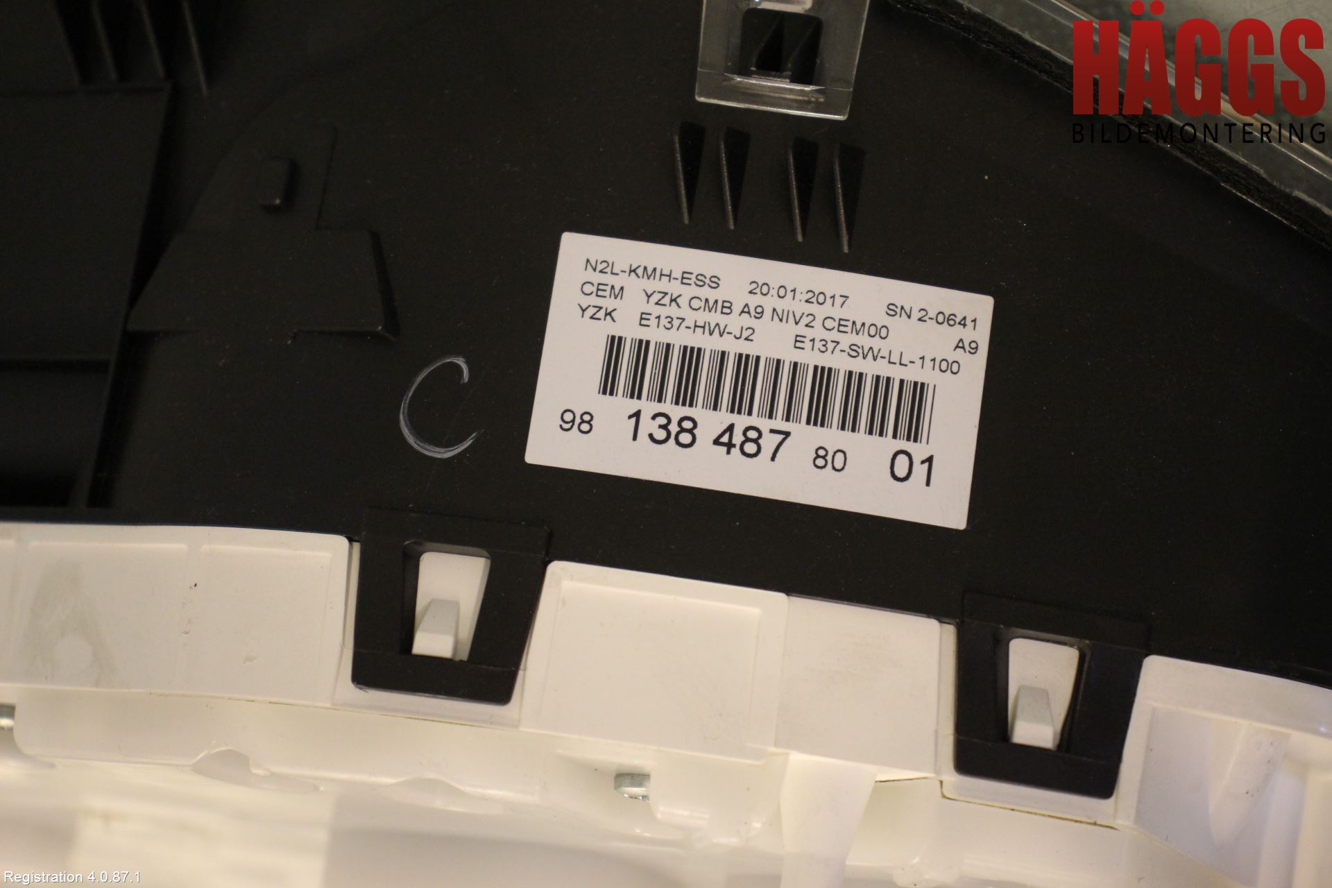 Peugeot PEUGOT 208 16-19 Instrument Komb