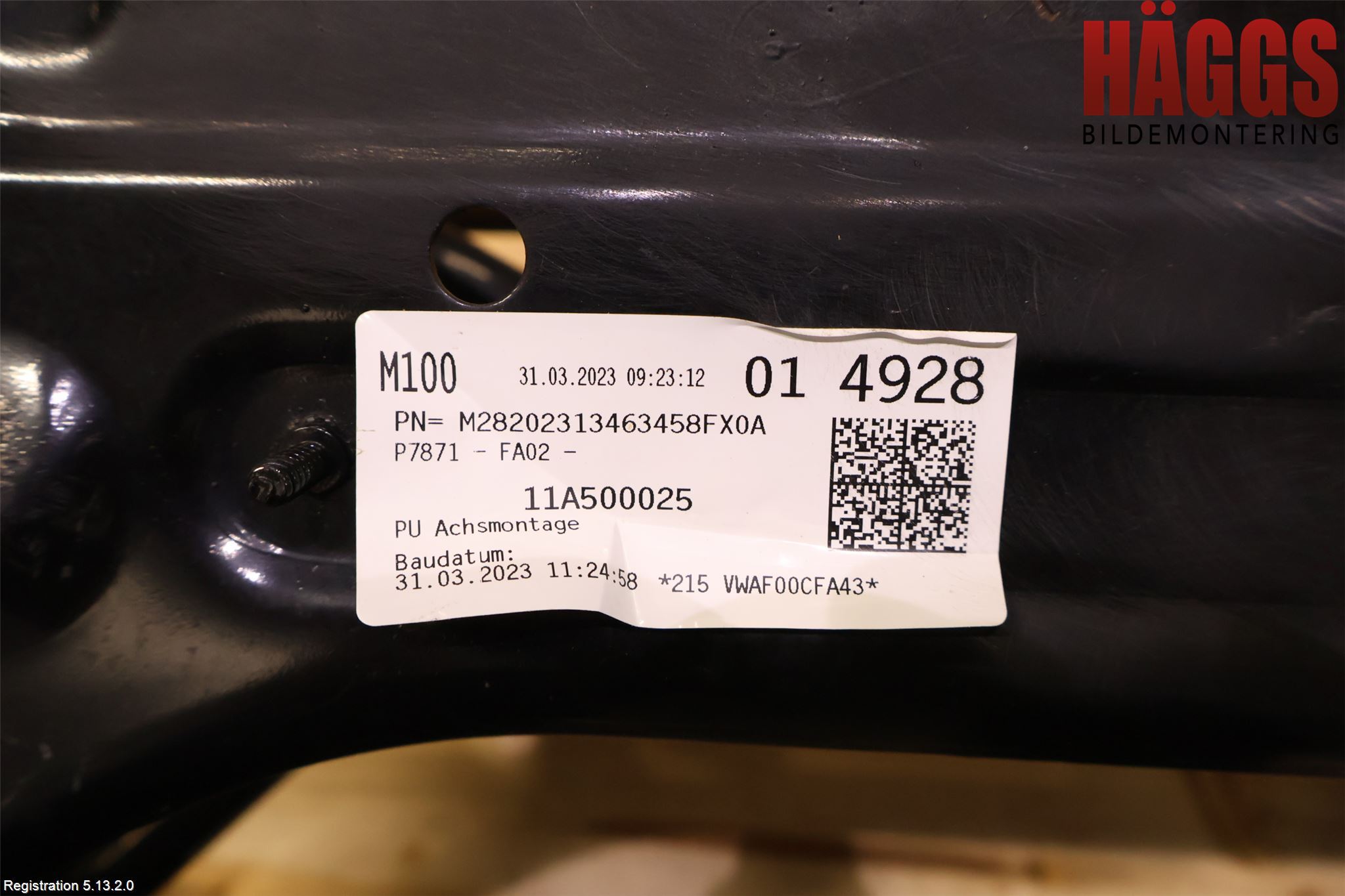 Volkswagen VW ID.5 22- Bakaxelbalk