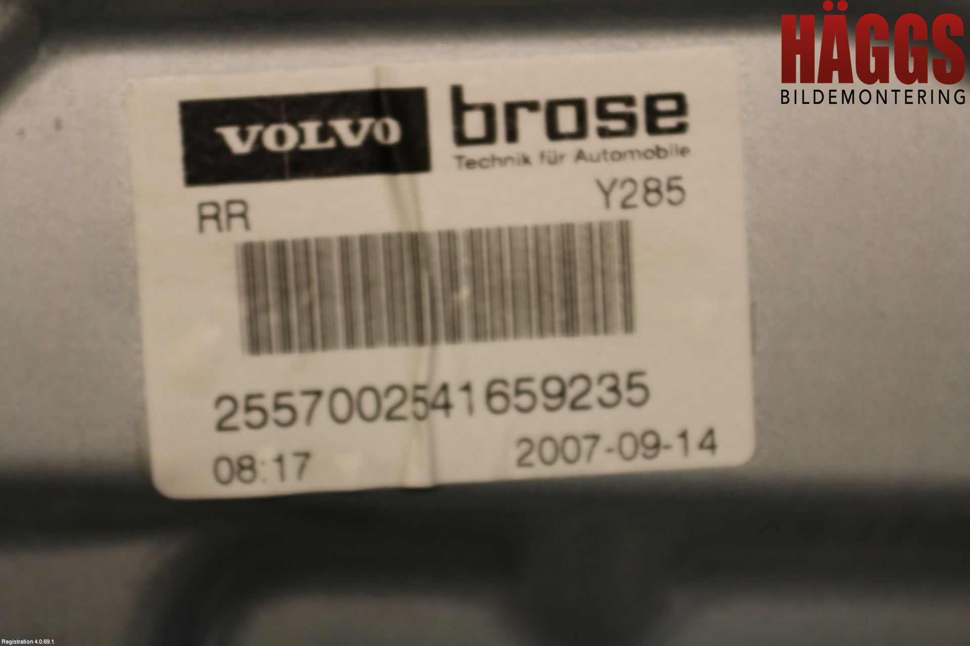 Volvo XC70 08-13 Fönsterhissmekanism