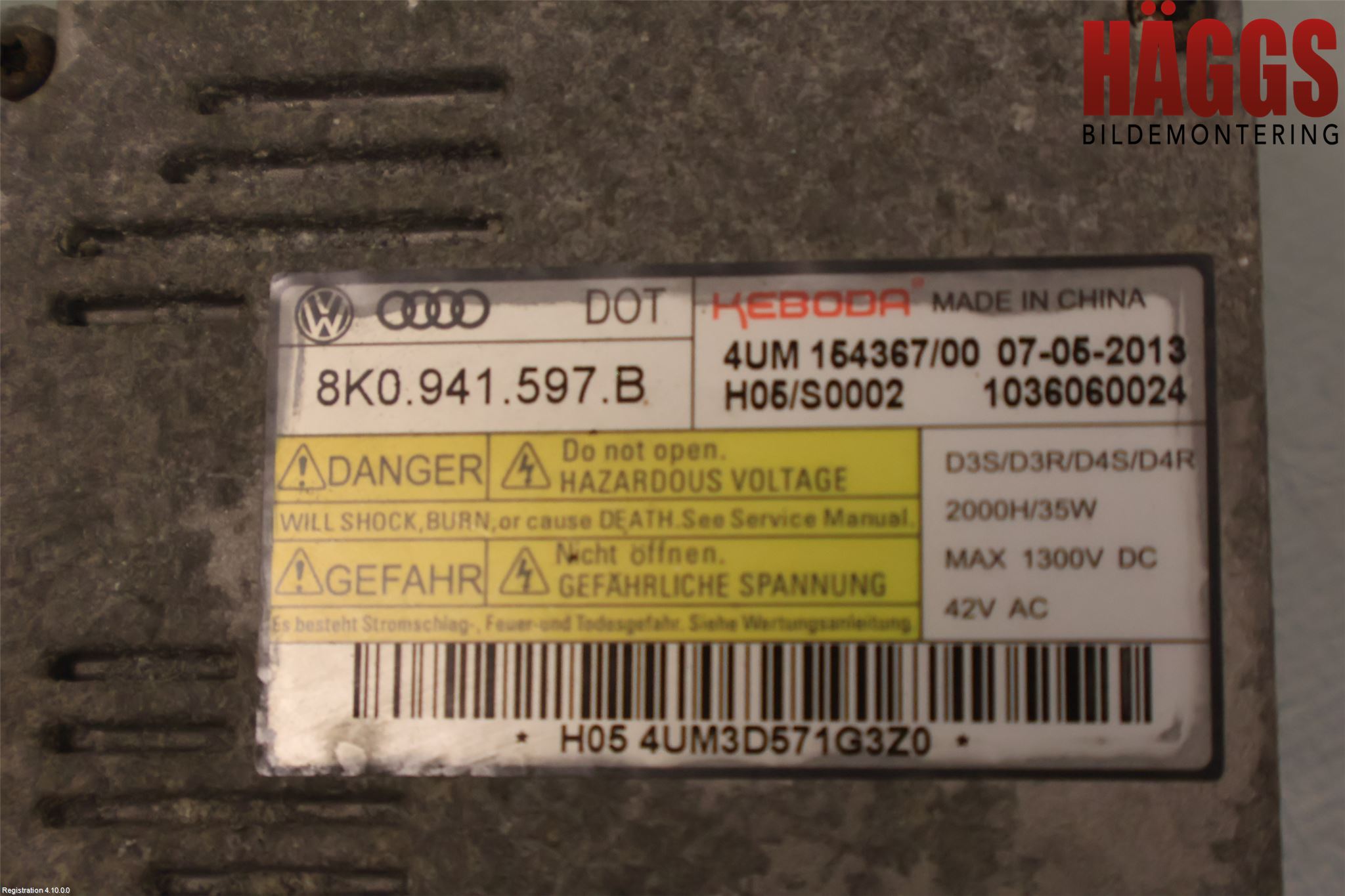Volkswagen VW PASSAT 11-14 Styrenhet Strålkastare