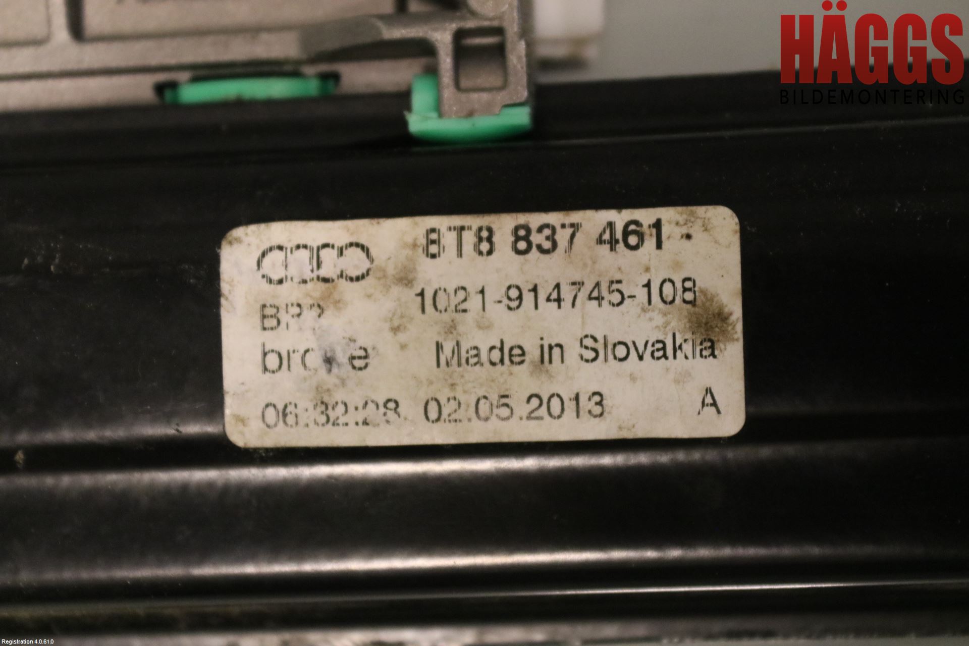 Audi A5 07-16 Fönsterhissmekanism