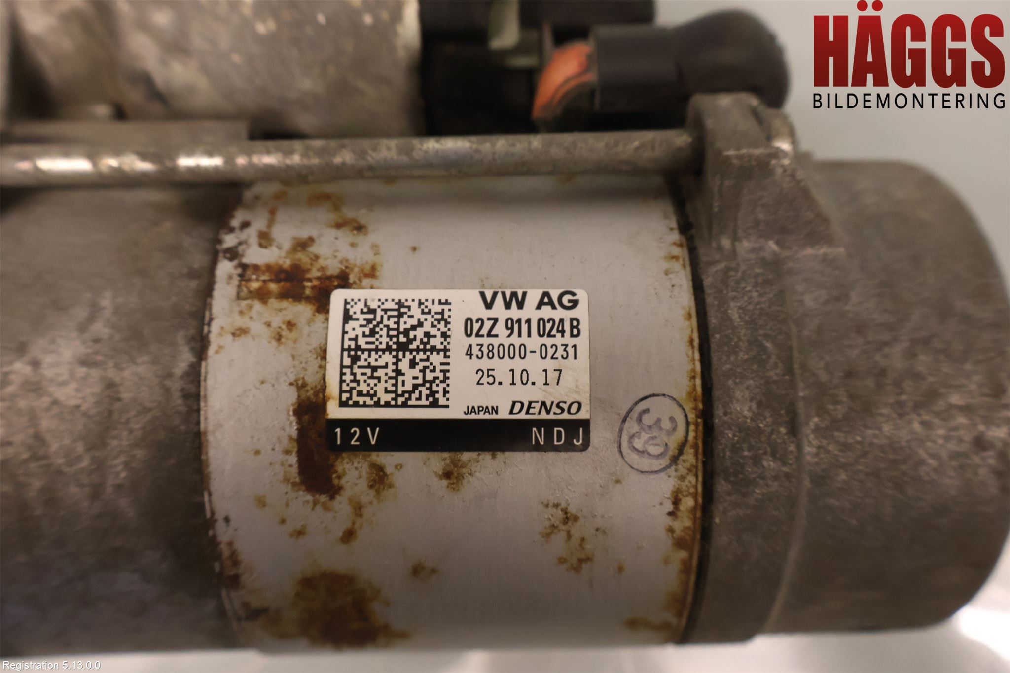 Volkswagen VW GOLF / E-GOLF VII 13-20 Startmotor Diesel