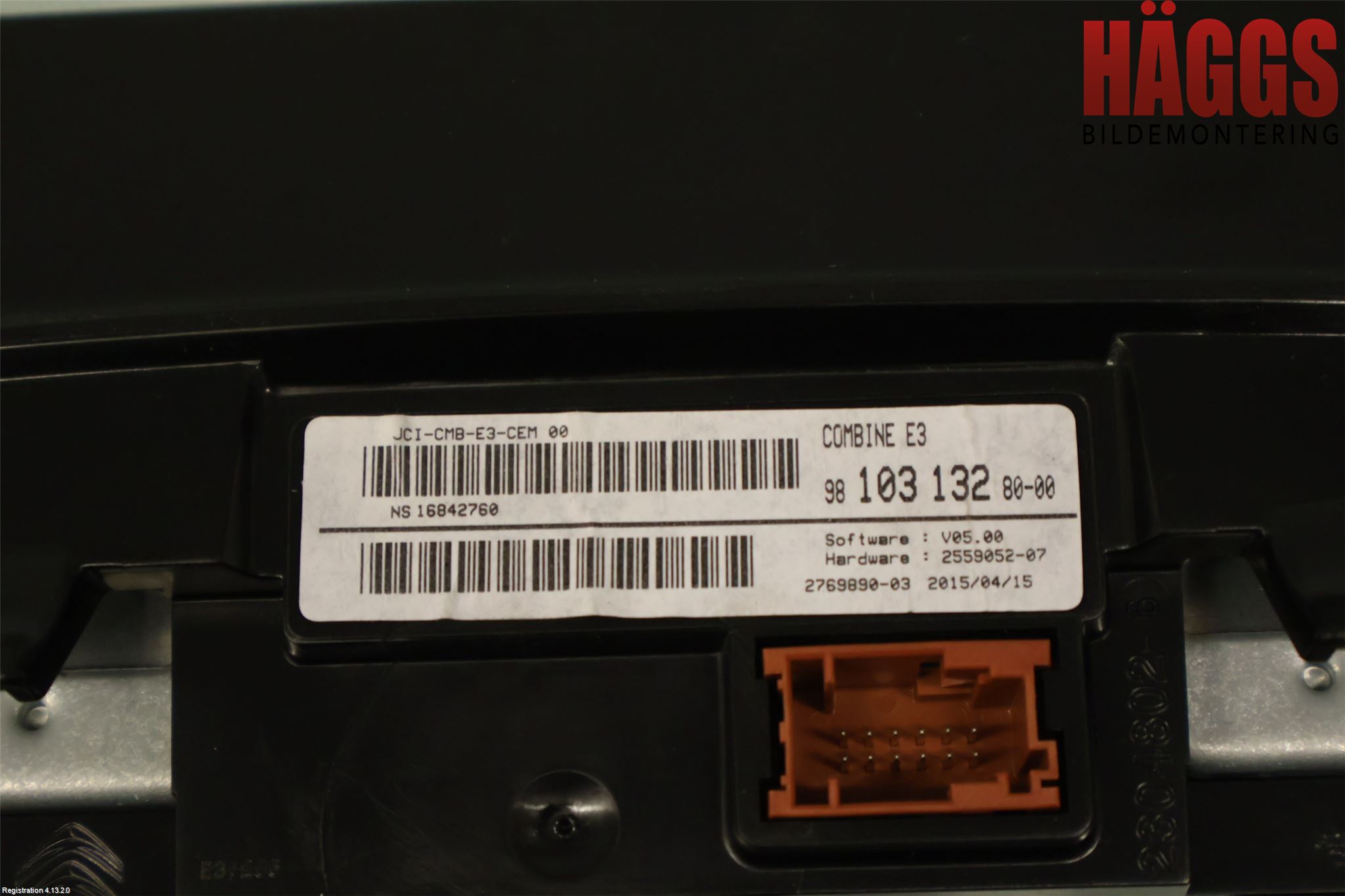 Citroen C4 CACTUS 14-20 Instrument Komb