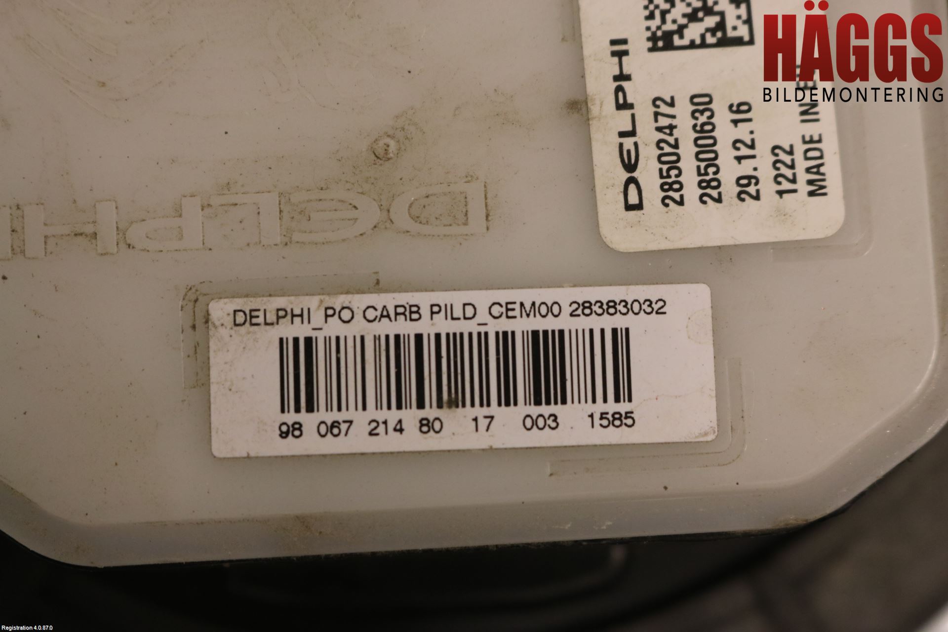 Peugeot 308 14-21 Bränslepump El