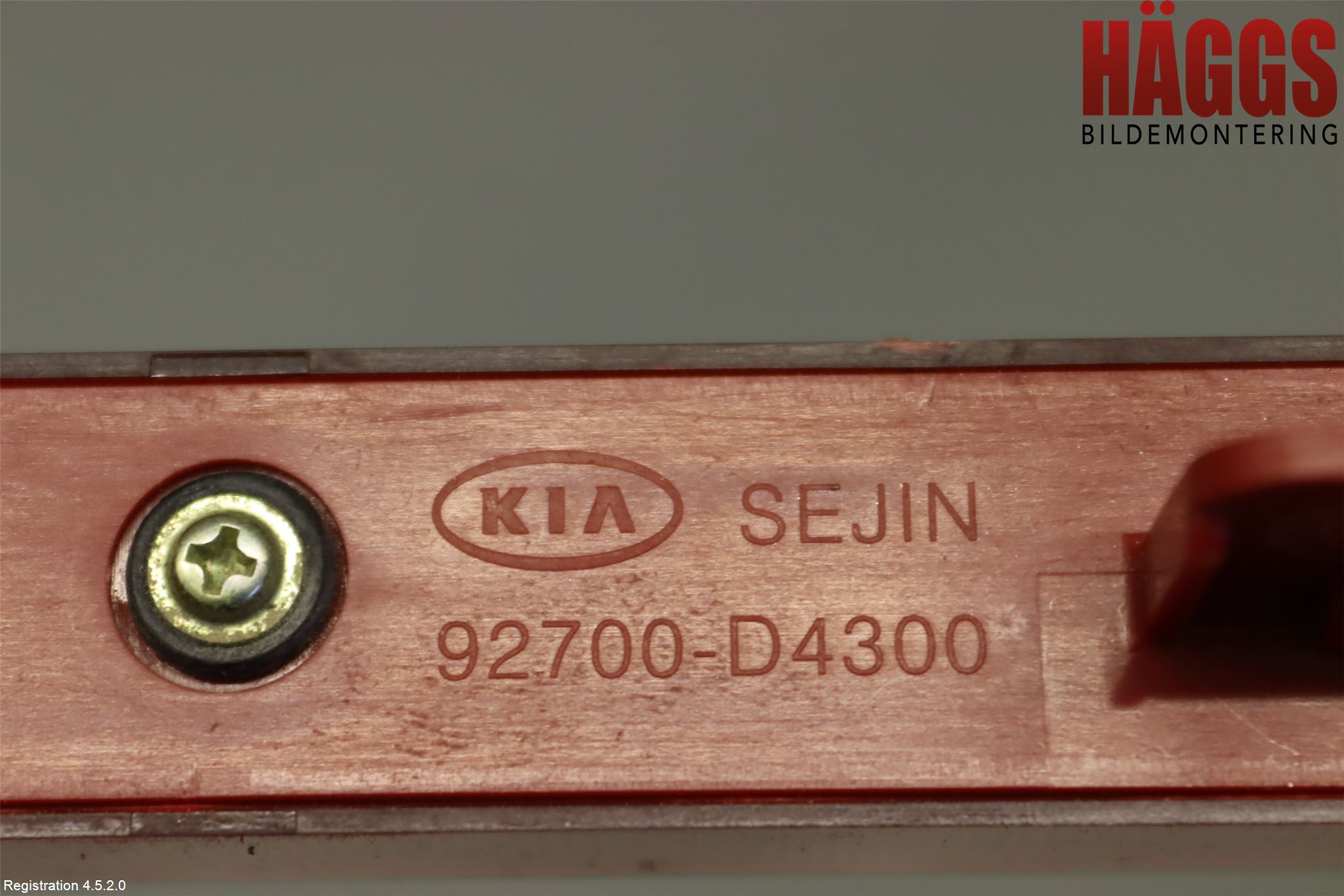 Kia OPTIMA 16-20 Bromsljus Bakruta