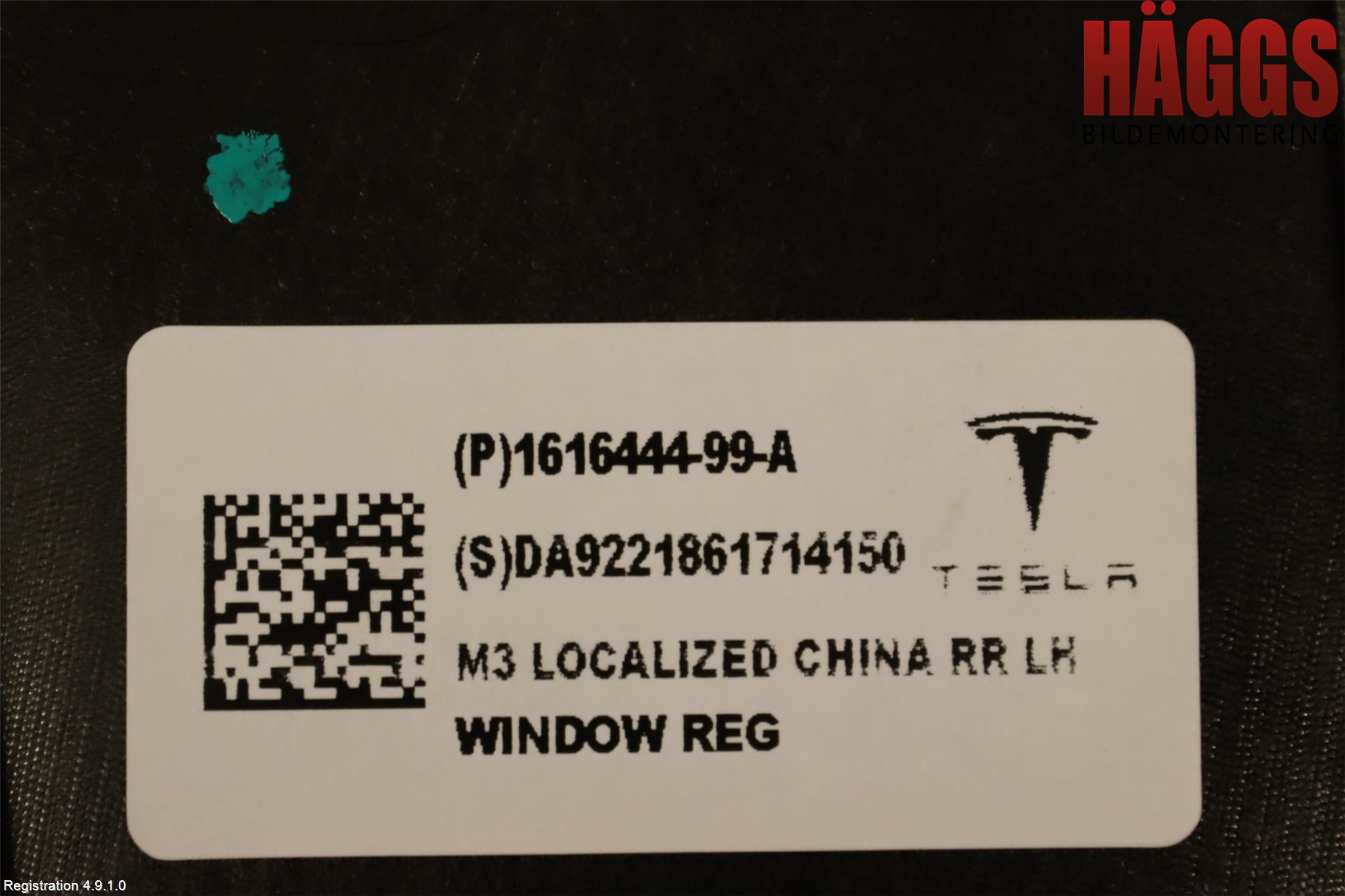 Tesla MODEL 3 17- Fönsterhiss El Kompl