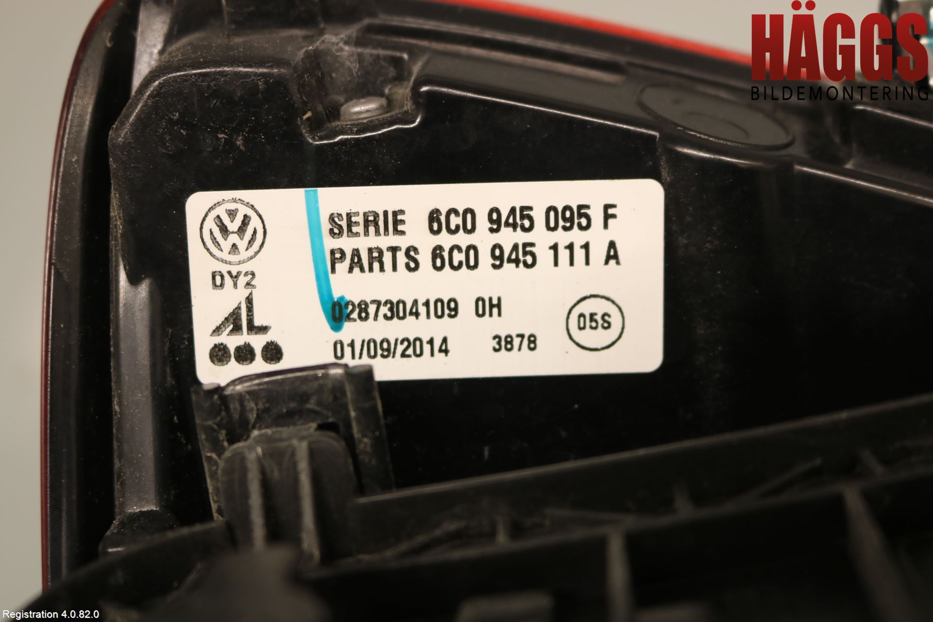 Volkswagen VW POLO 10-17 Bakljus Vänster