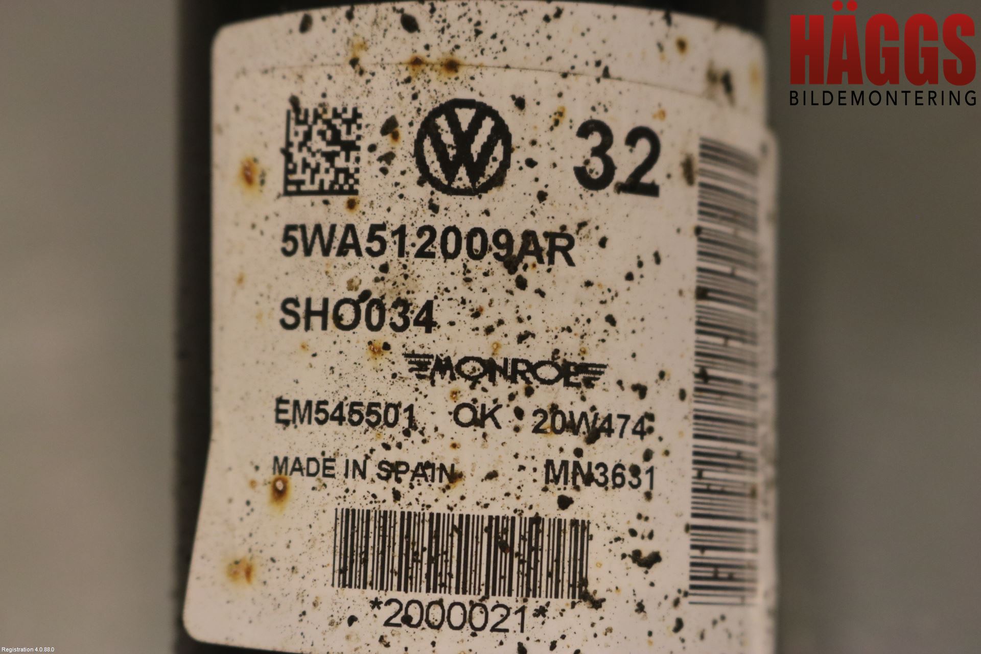 Skoda OCTAVIA (5E) 13-20 Stötdämpare Bak