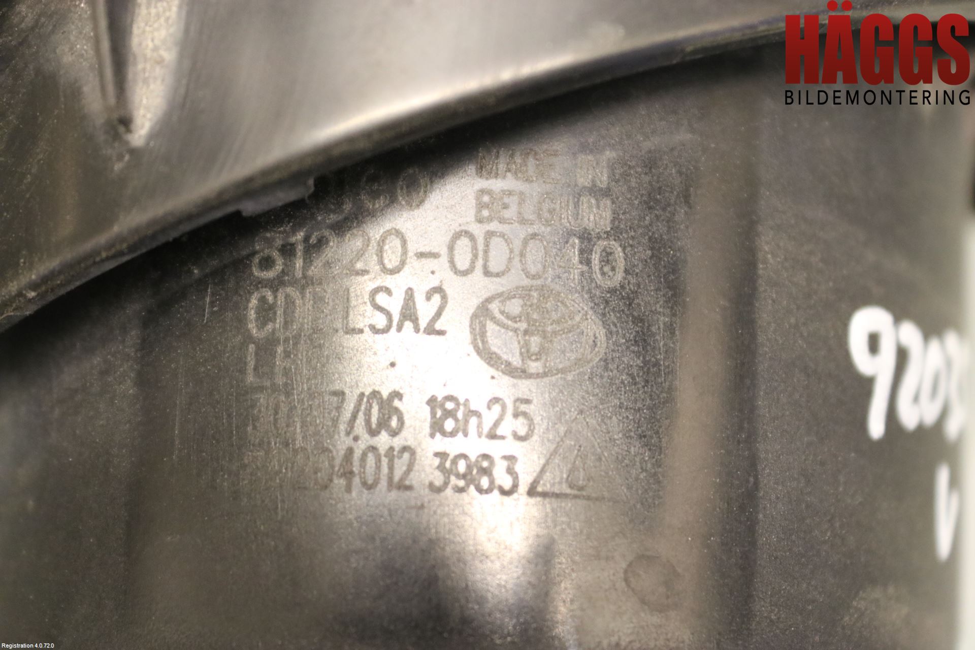 Toyota RAV 4 06-12 Dimljus-Varselljus Fram