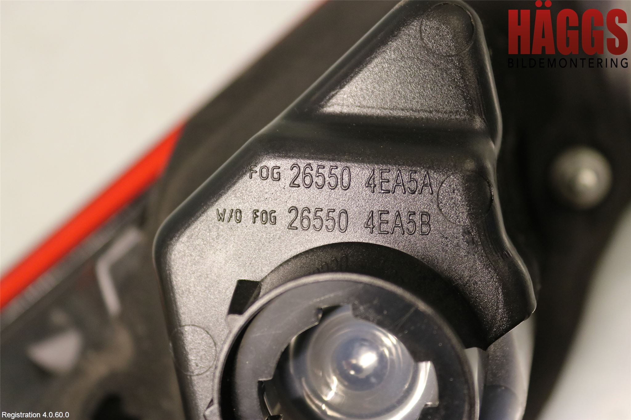 Nissan QASHQAI 14-17 Bakljus Lucka Hö
