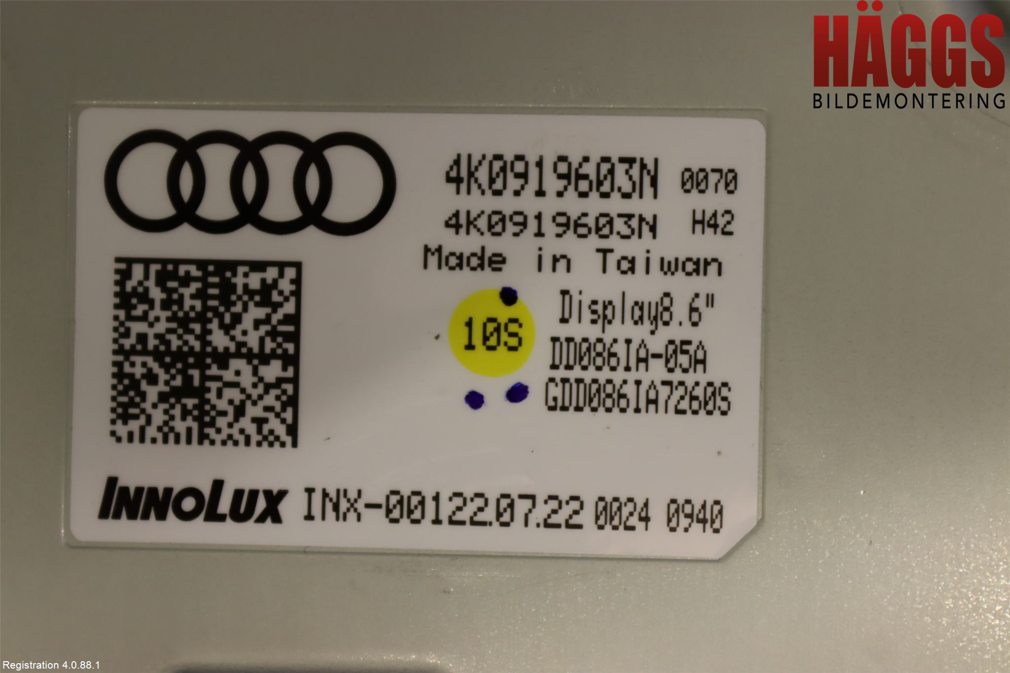 Audi A7 Sportback 4K 18- Bildskärm