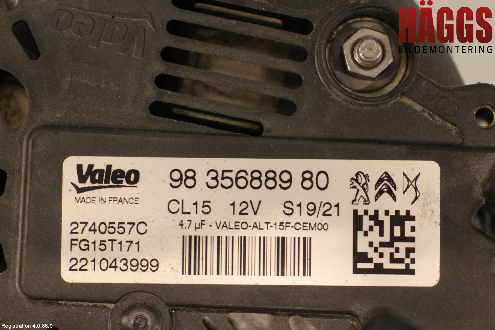Peugeot 2008/E-2008 20- Generator