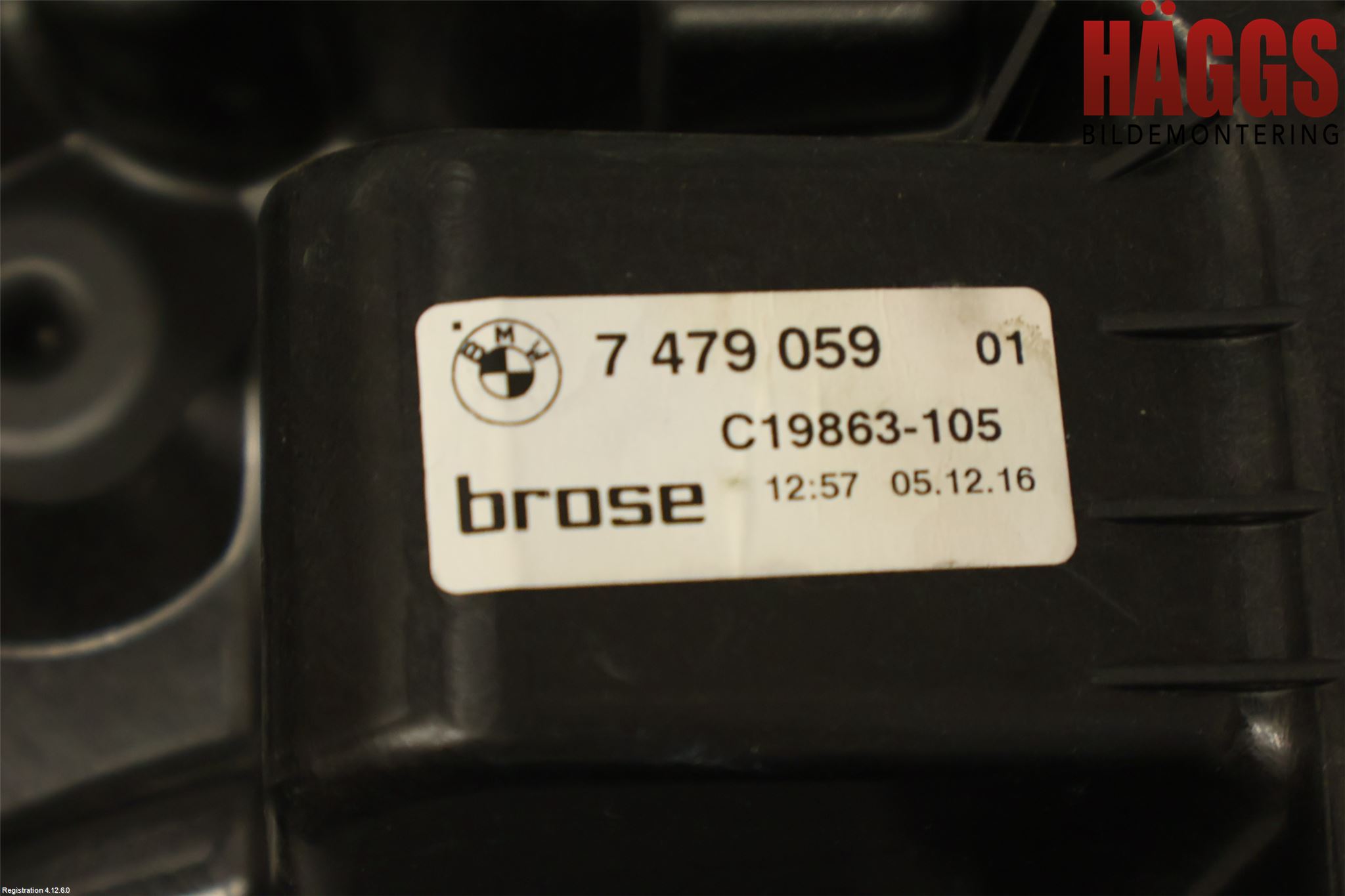BMW 7 G11/G12 15-22 Fönsterhissmekanism
