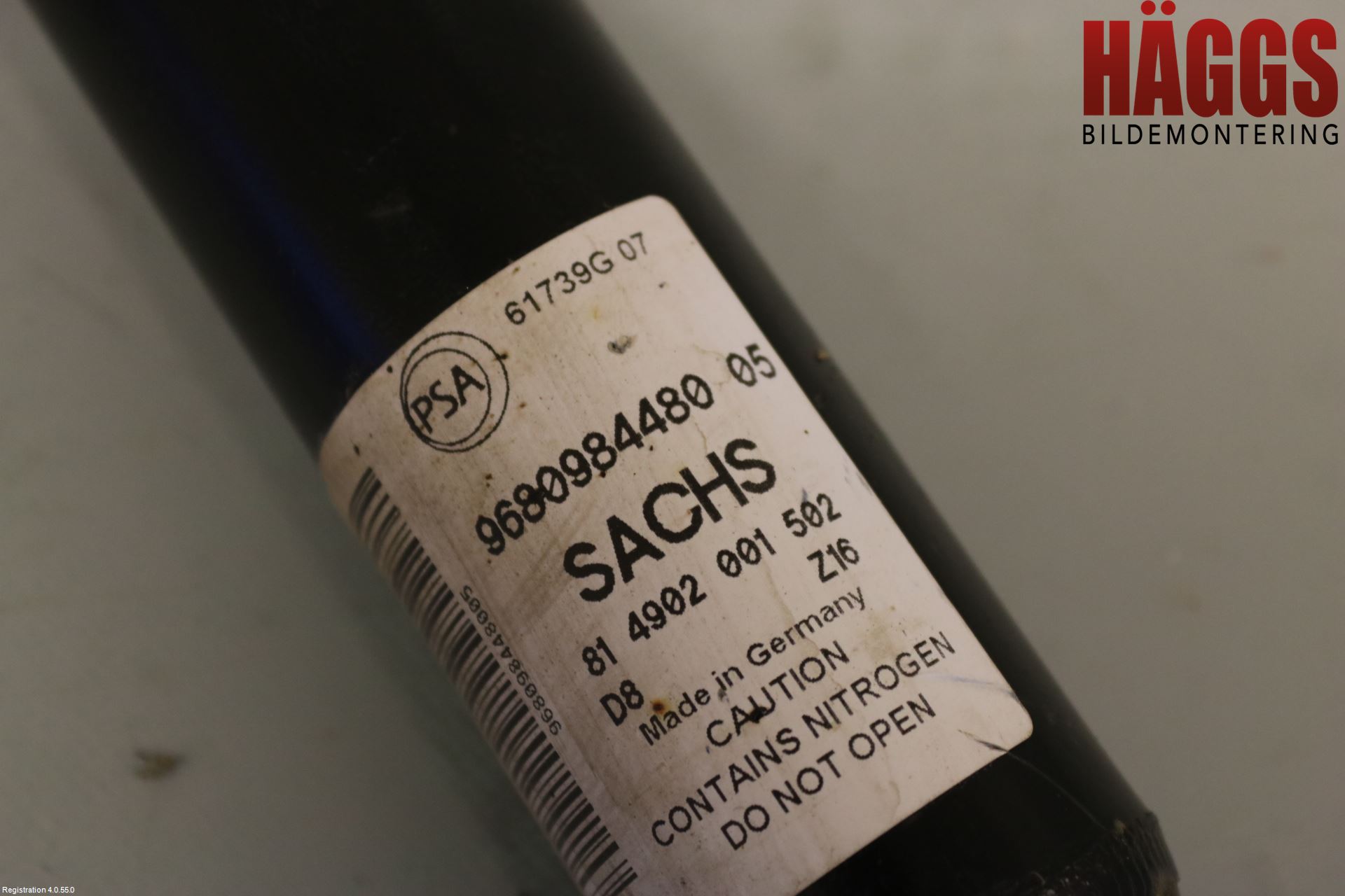 Peugeot PARTNER 16-18 Stötdämpare Bak