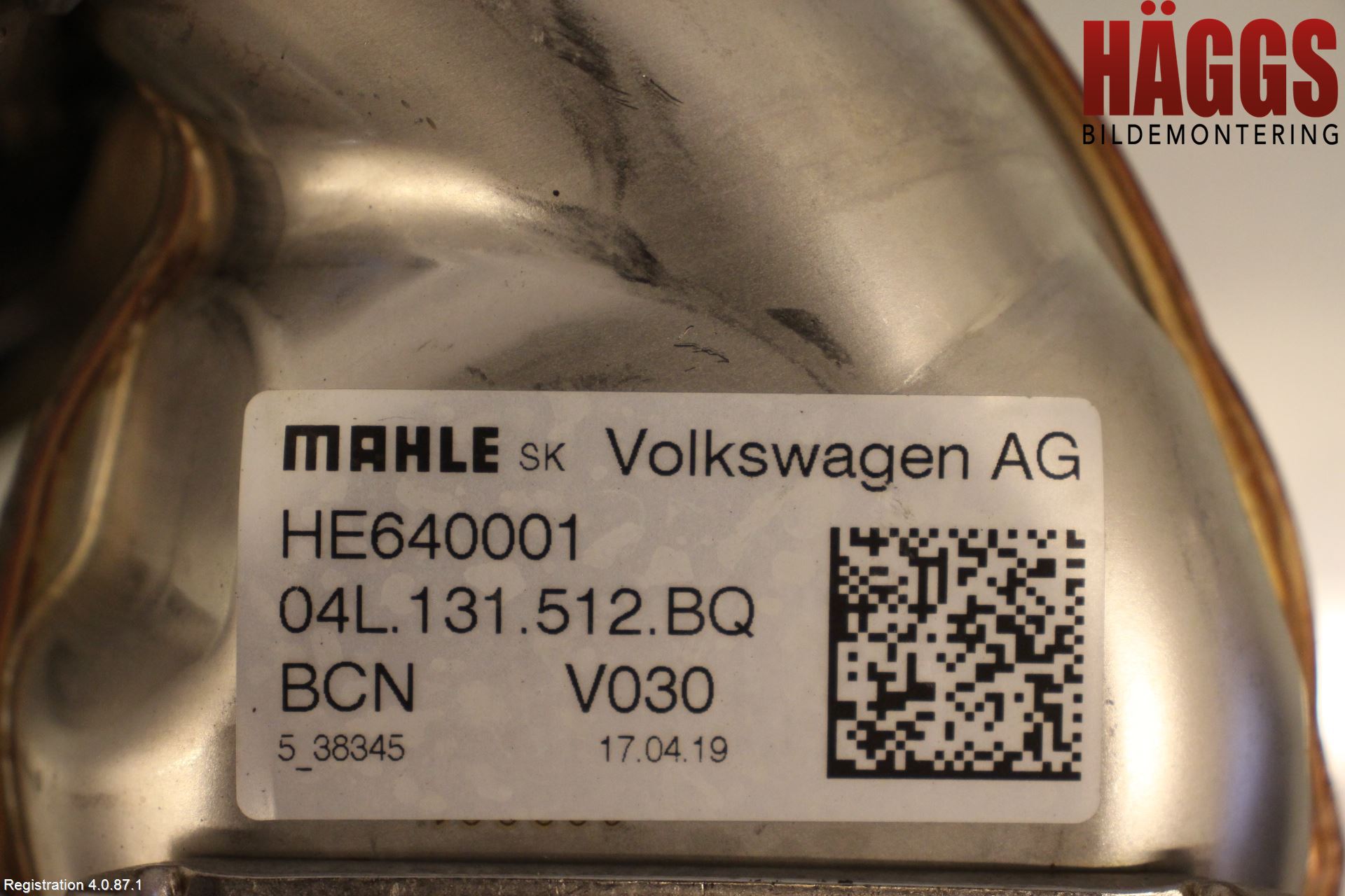 Volkswagen VW TIGUAN 16-24 Avgaskylare