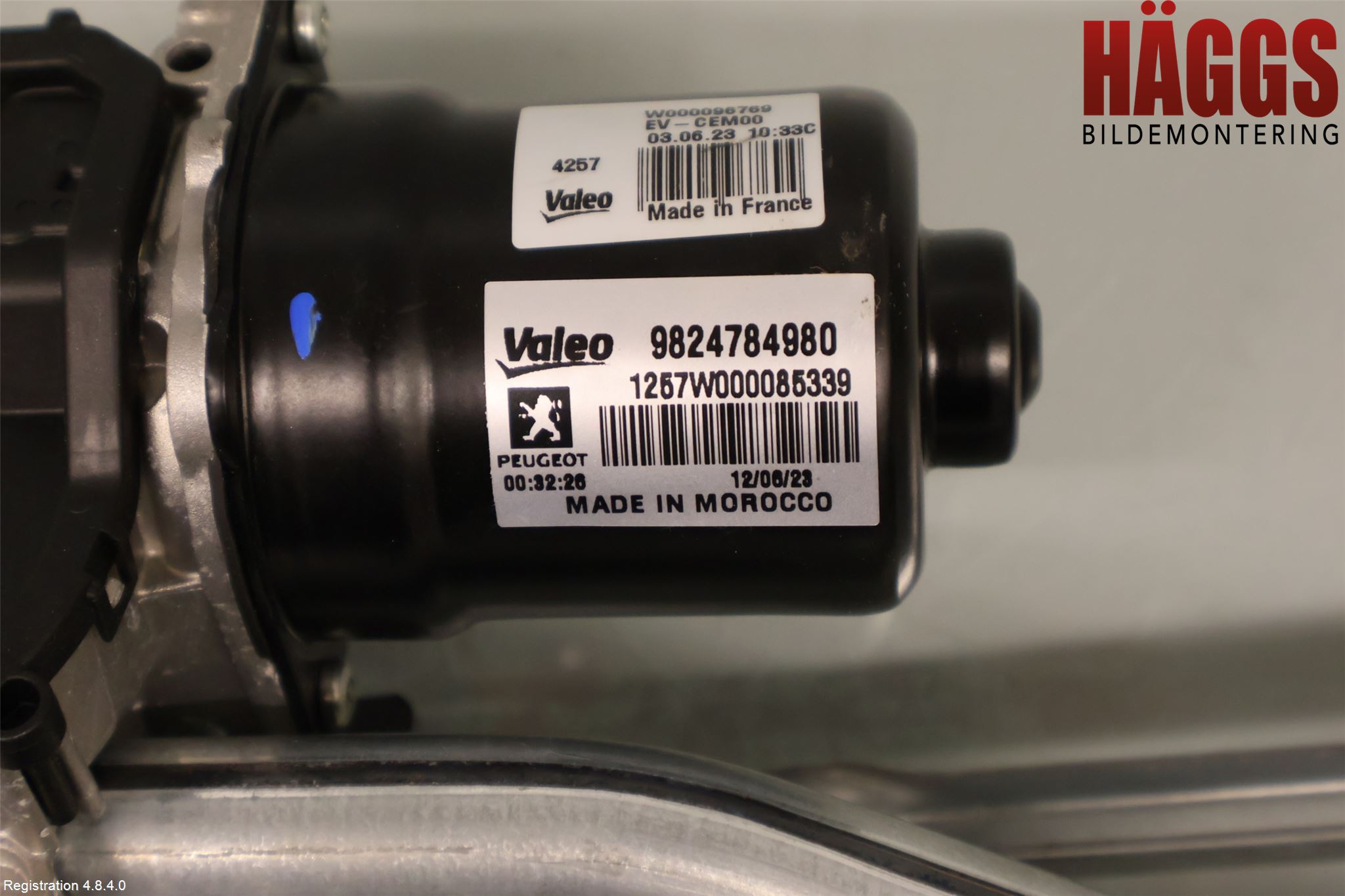 Citroen C4/E-C4 C4X/E-C4X III 21- Torkarmotor Vindruta