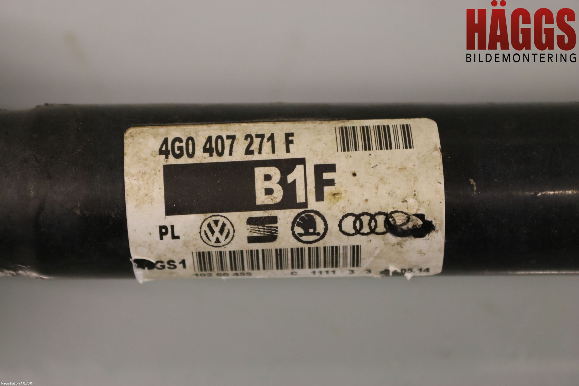 Audi A6 ALLROAD 12-18 Drivaxel Fram Vänster