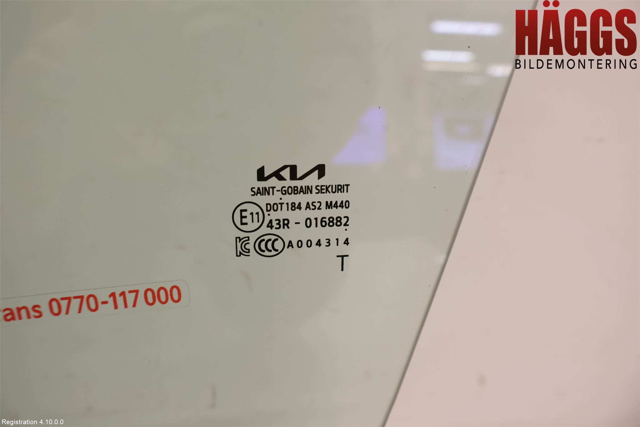 Kia EV6 (CV) 22- Dörruta Fram Vänster