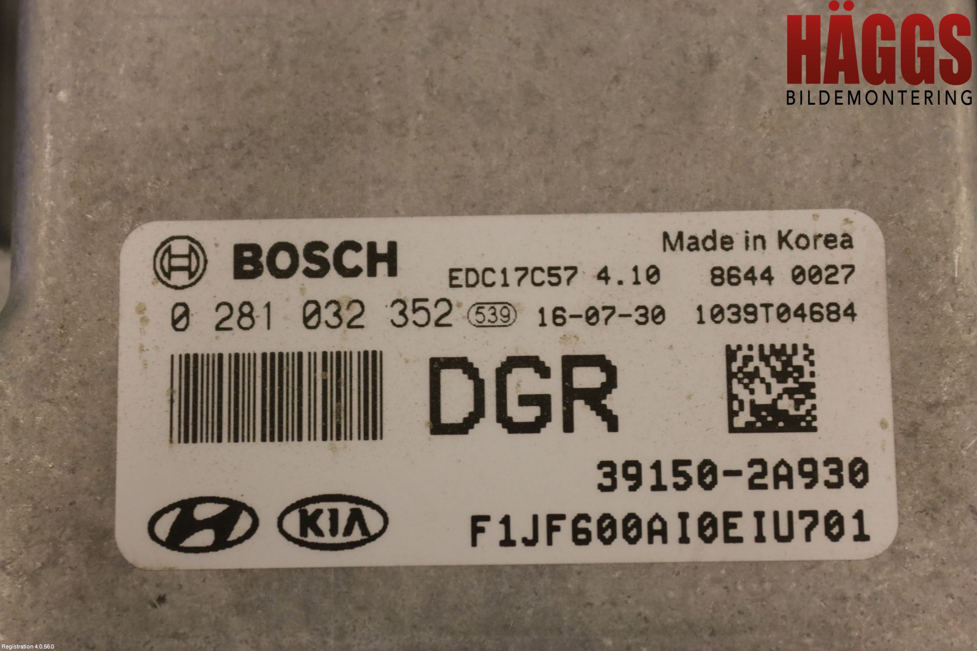 Kia OPTIMA 16-20 Styrenhet Inspump Diesel